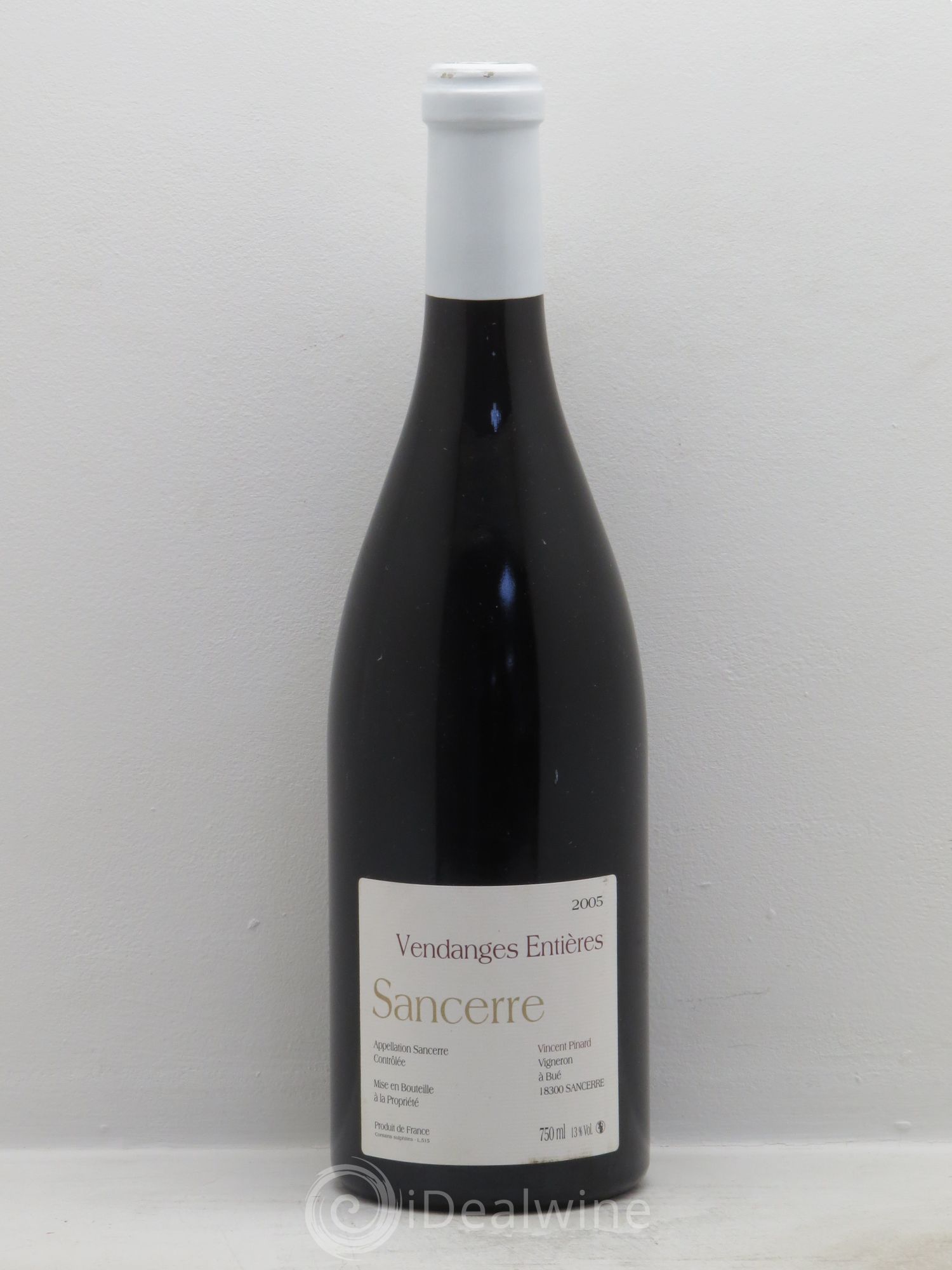 Sancerre Vendanges Entières Vincent Pinard 2005 - Lot de 1 bouteille - 0