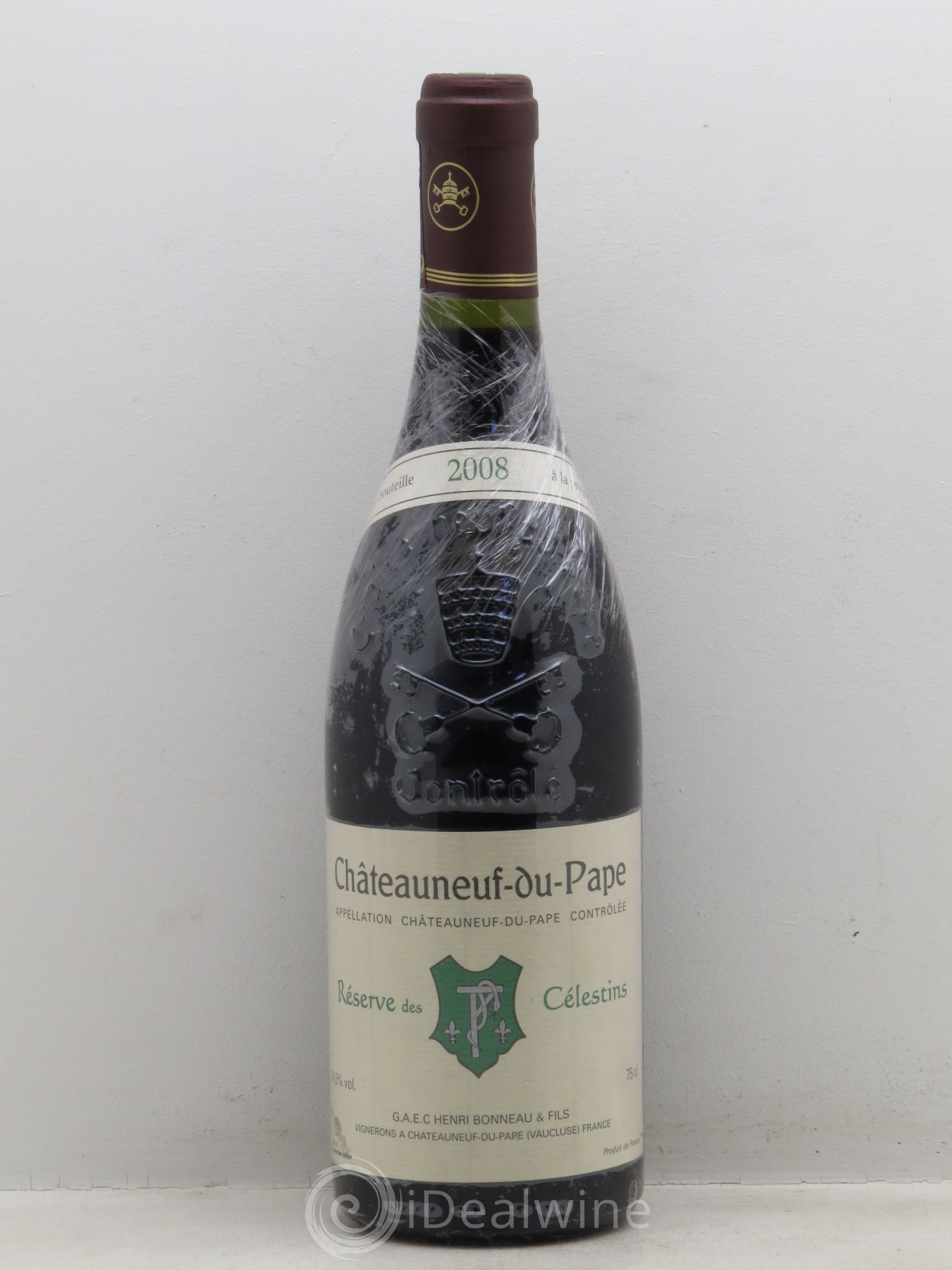 Châteauneuf-du-Pape Réserve des Célestins Henri Bonneau & Fils 2008 - Lot de 1 bouteille - 0