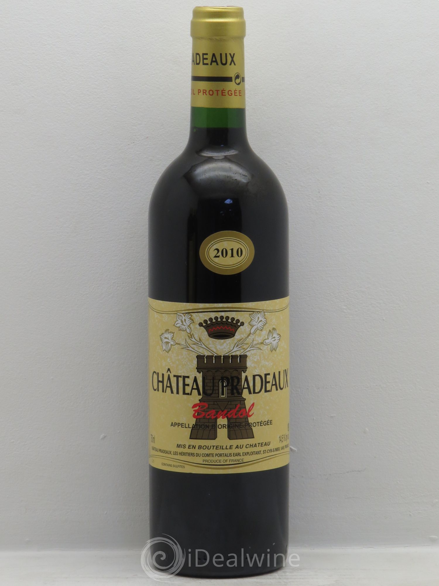 Bandol Château Pradeaux Famille Portalis 2010 - Lot de 1 bouteille - 0