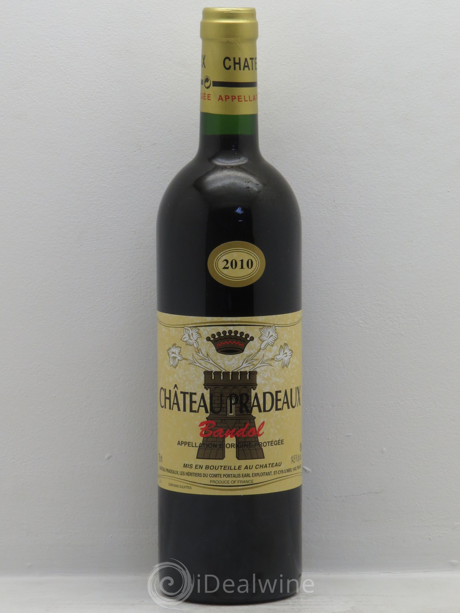 Bandol Château Pradeaux Famille Portalis 2010 - Lot de 1 bouteille - 0