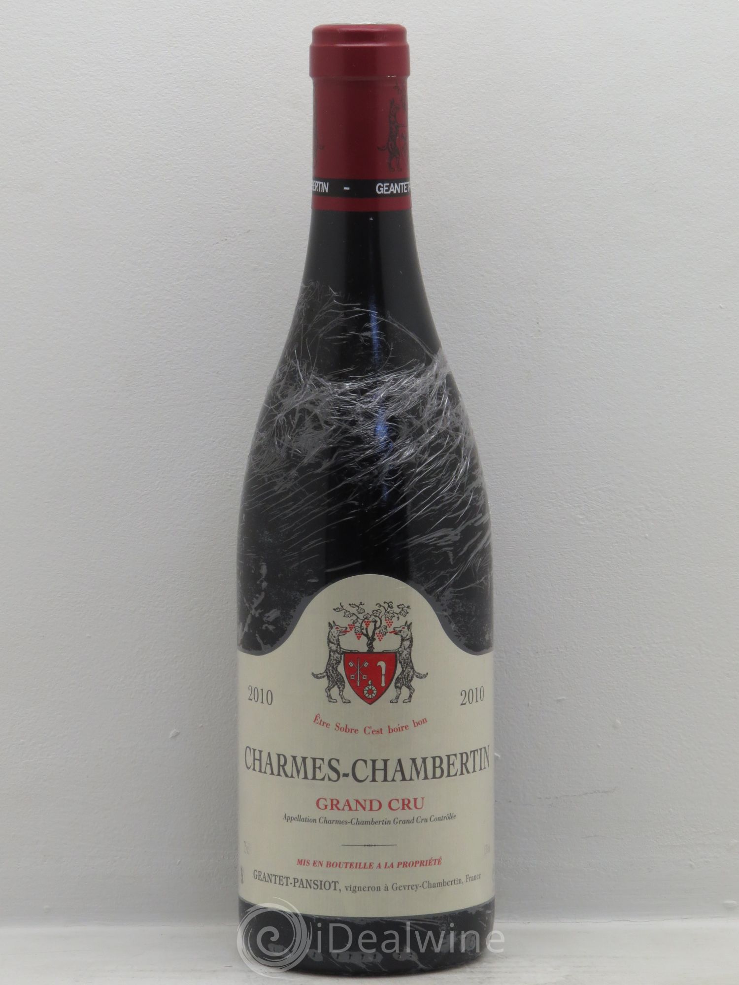 Charmes-Chambertin Grand Cru Geantet-Pansiot 2010 - Lot de 1 bouteille - 0