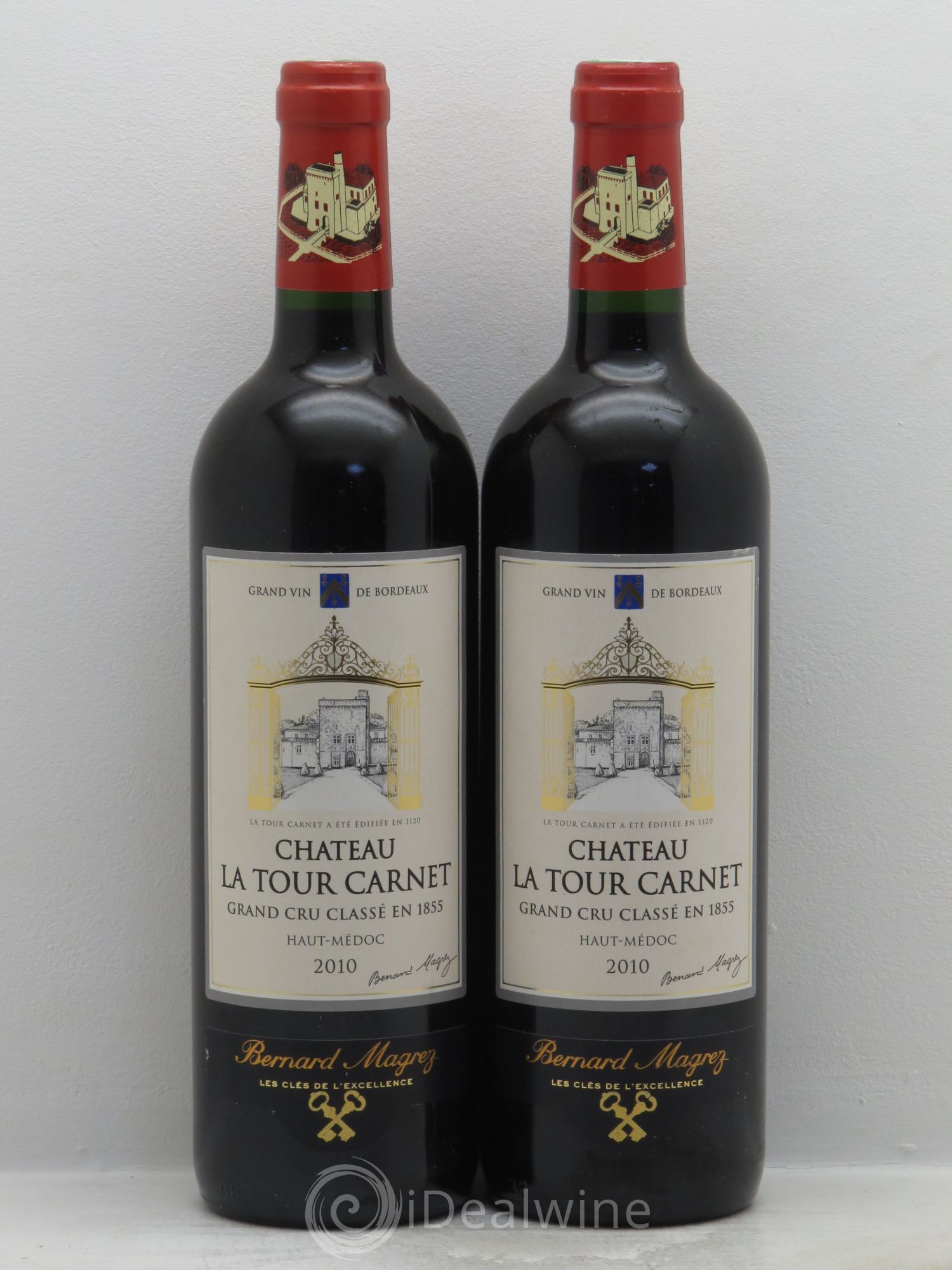 Château la Tour Carnet 4ème Grand Cru Classé 2010 - Lot de 2 bouteilles - 0