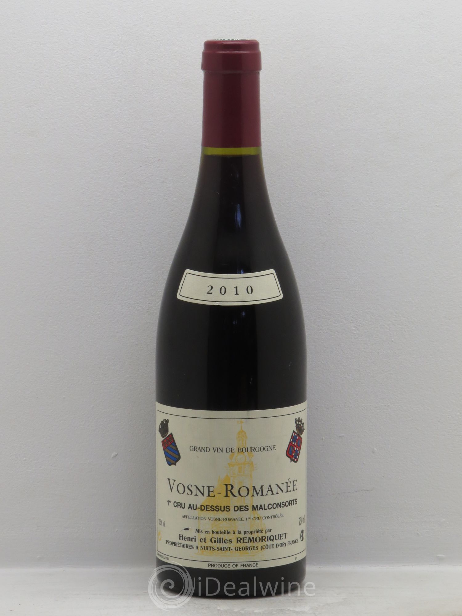Vosne-Romanée 1er Cru Remoriquet 2010 - Lot de 1 bouteille - 0