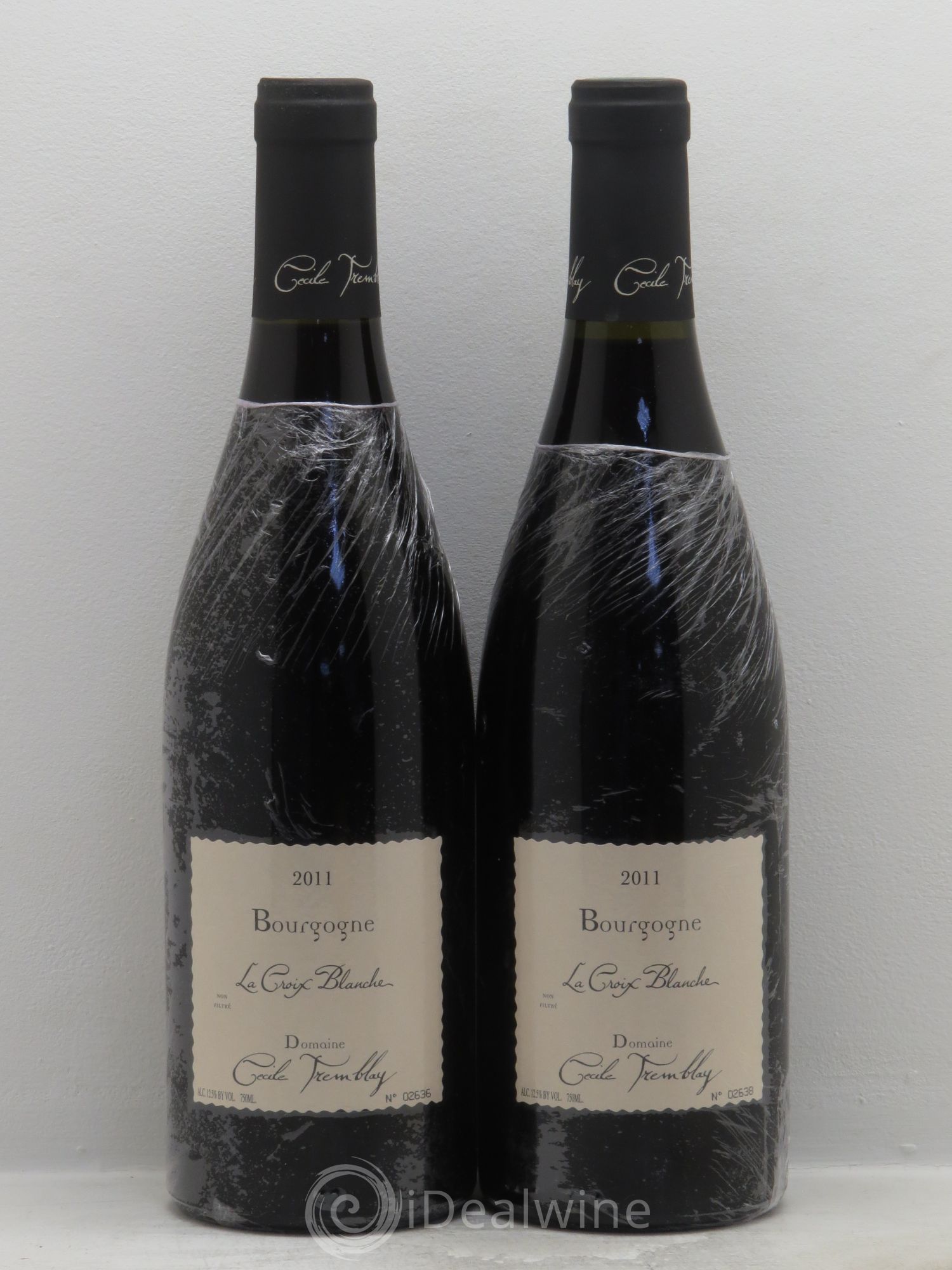 Bourgogne la Croix Blanche Cécile Tremblay 2011 - Posten von 2 Flaschen - 0