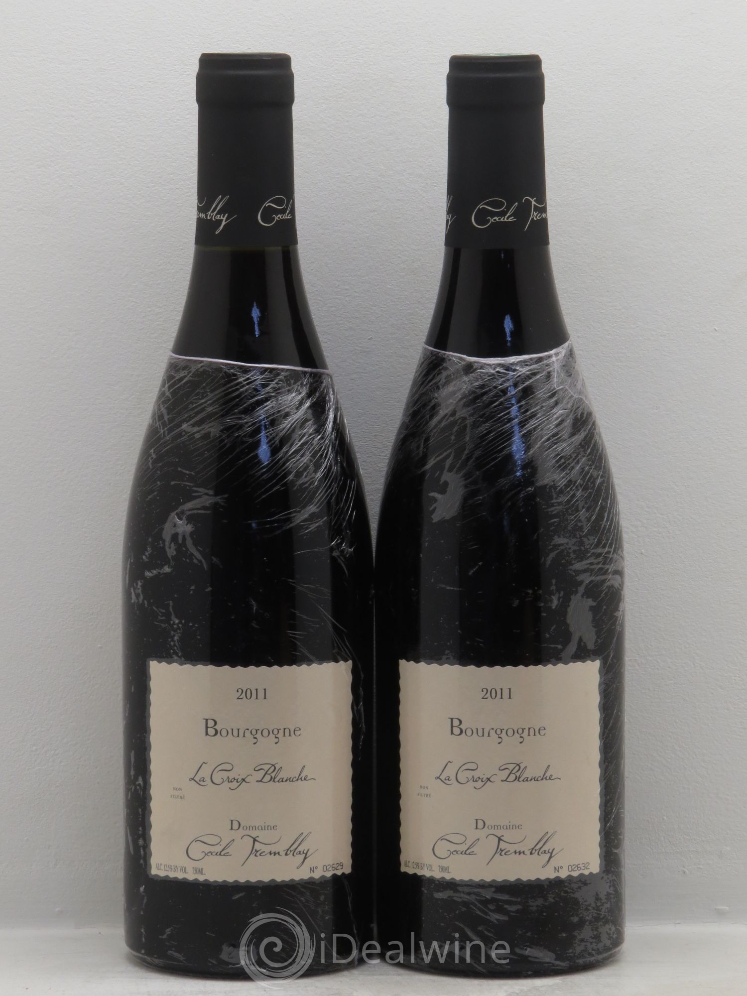 Bourgogne la Croix Blanche Cécile Tremblay 2011 - Posten von 2 Flaschen - 0