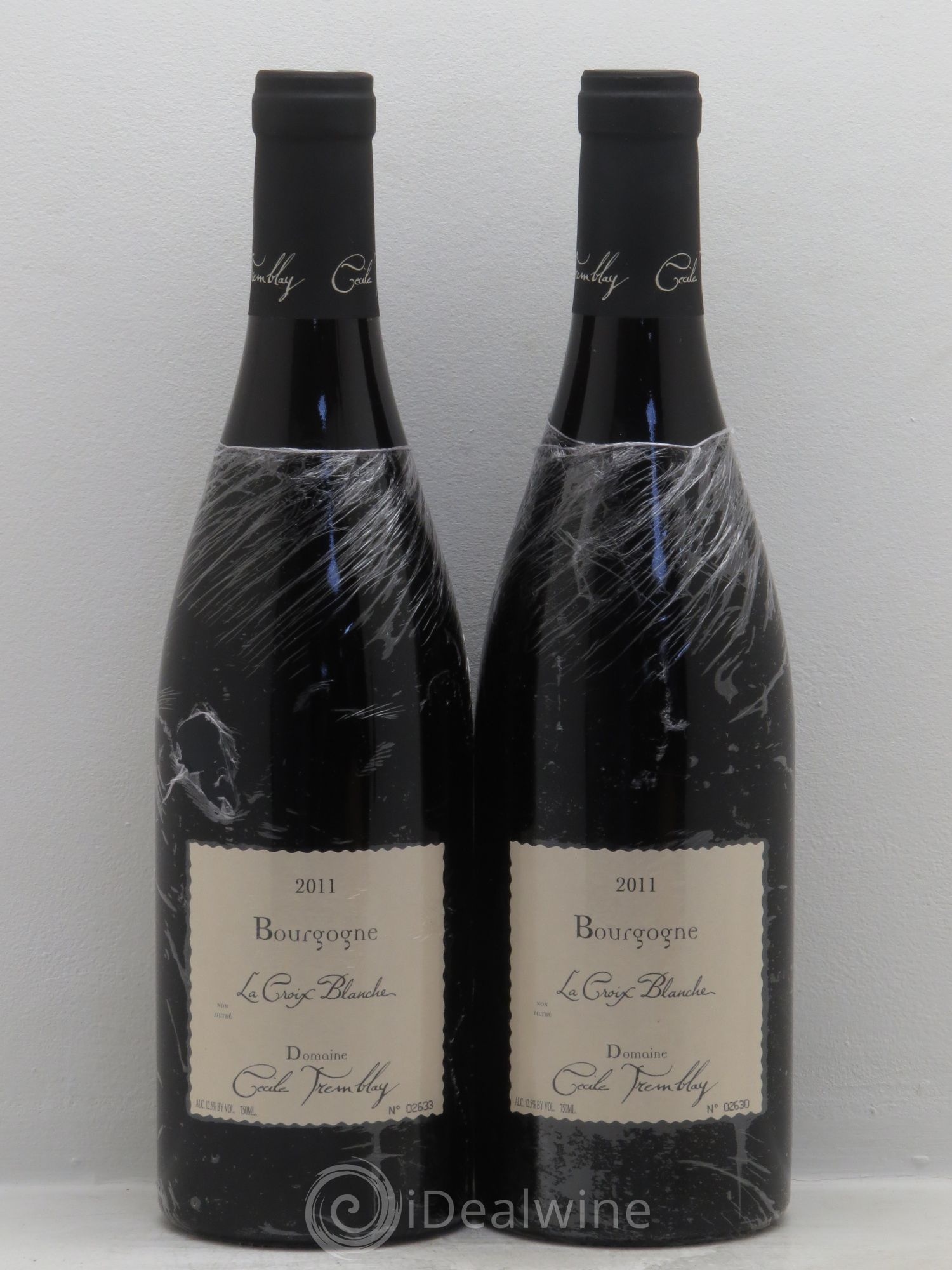 Bourgogne la Croix Blanche Cécile Tremblay 2011 - Posten von 2 Flaschen - 0