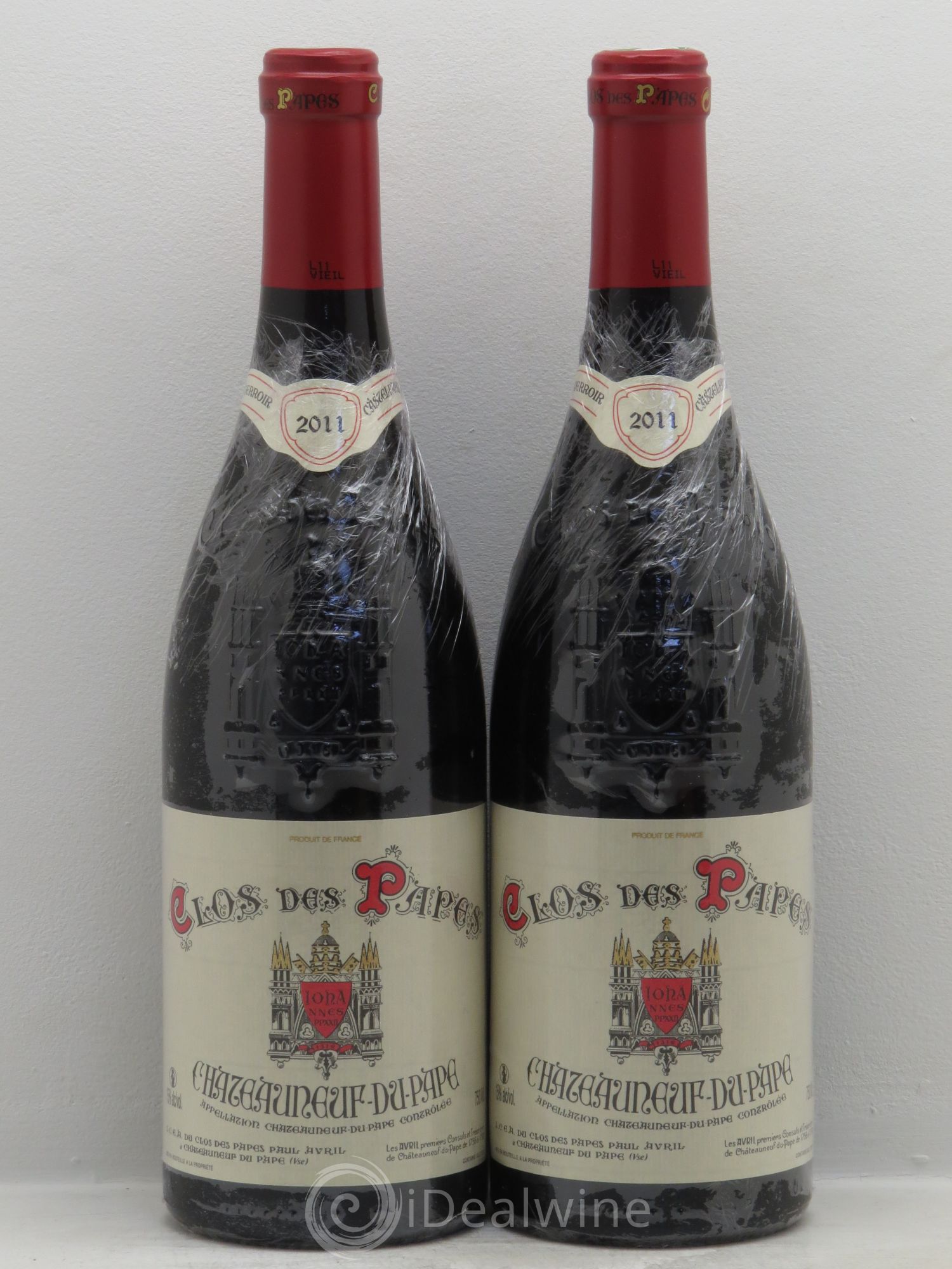 Châteauneuf-du-Pape Clos des Papes - Paul Avril 2011 - Lot de 2 bouteilles - 0