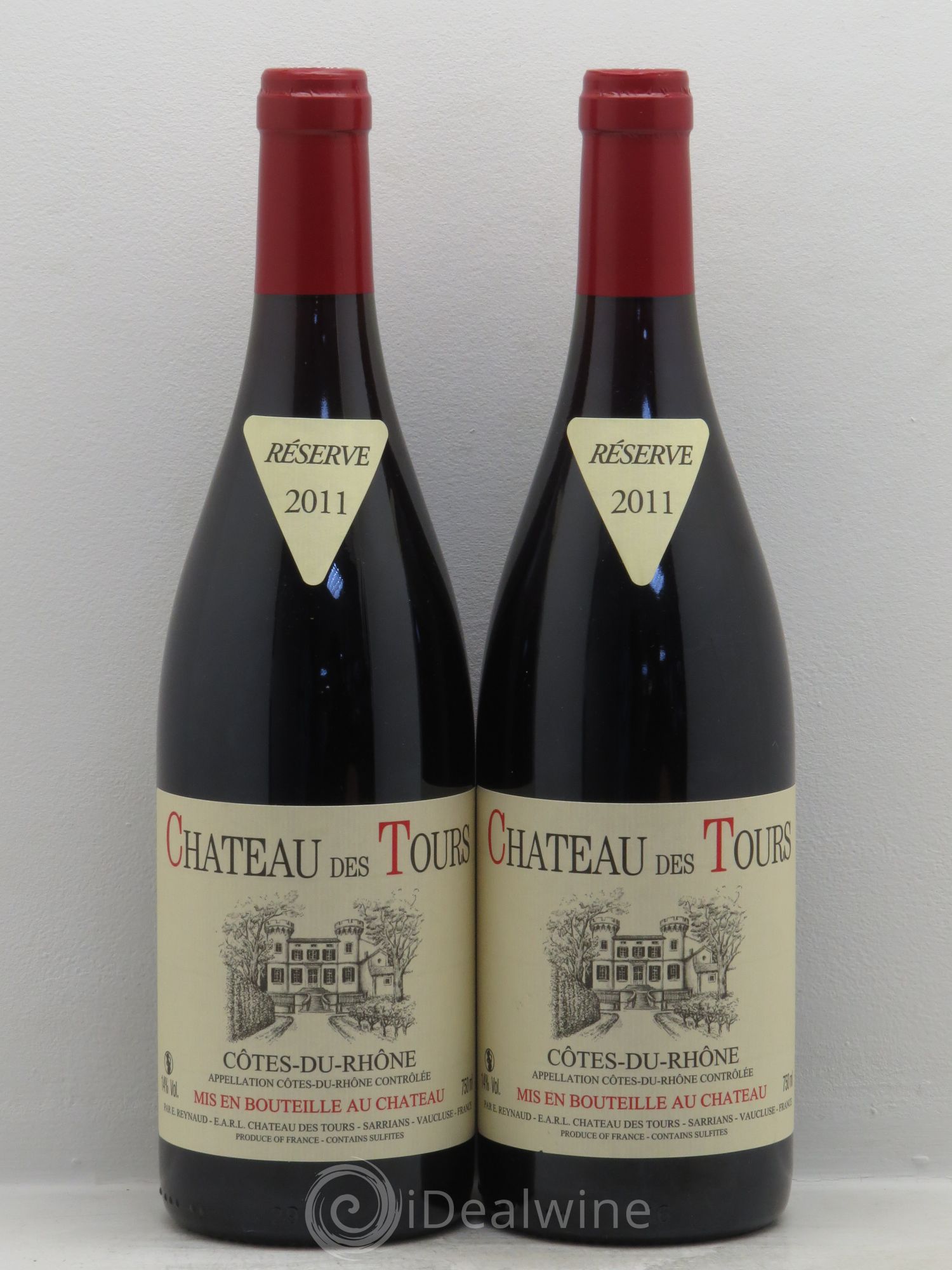 Côtes-du-Rhône Château des Tours Emmanuel Reynaud 2011 - Lot de 2 bouteilles - 0