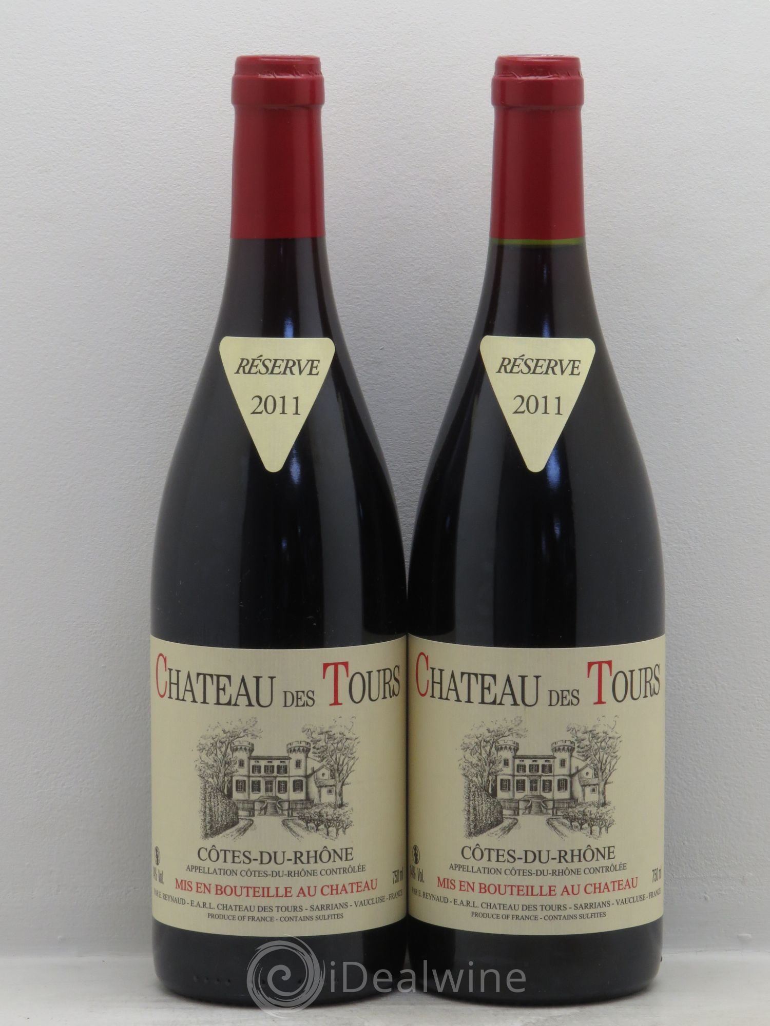 Côtes-du-Rhône Château des Tours Emmanuel Reynaud 2011 - Lot de 2 bouteilles - 0