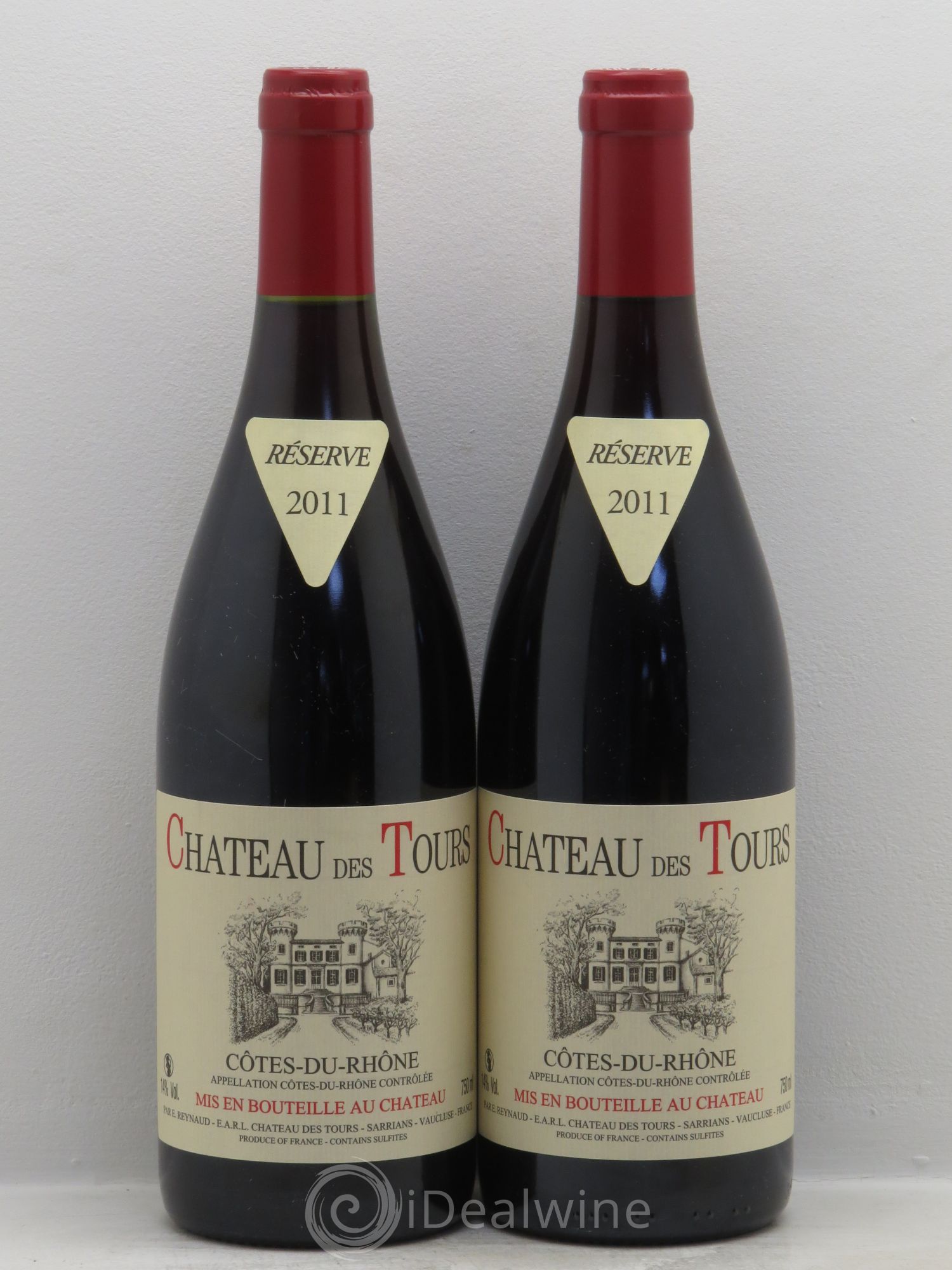 Côtes-du-Rhône Château des Tours Emmanuel Reynaud 2011 - Lot de 2 bouteilles - 0