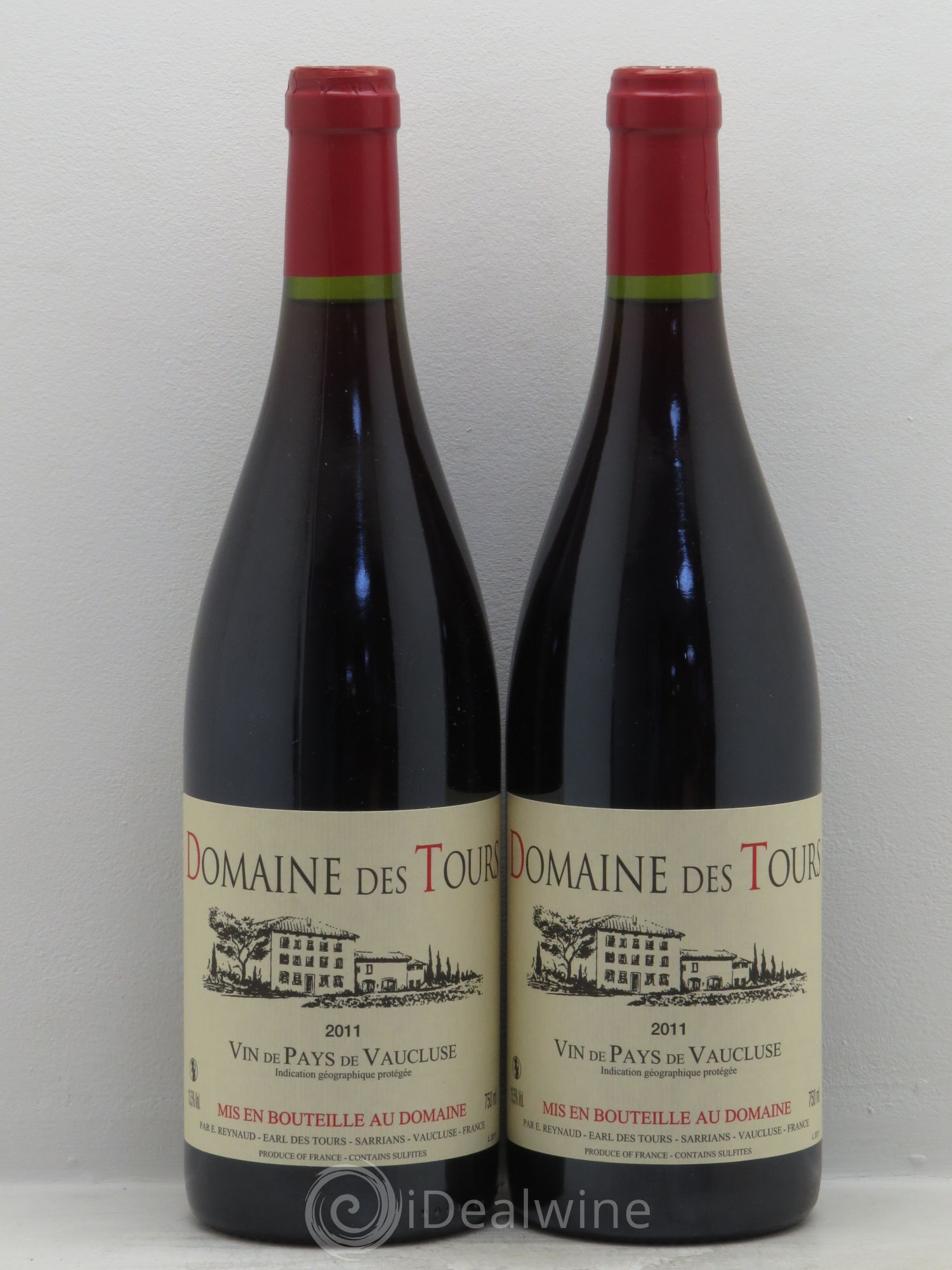 Rhône VDP du Vaucluse Domaine des Tours 2011 - Posten von 2 Flaschen - 0