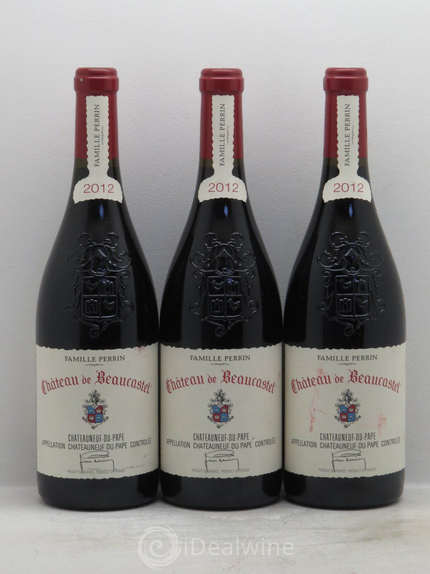 Châteauneuf-du-Pape Château de Beaucastel Famille Perrin 2012 - Lot de 3 bouteilles - 0