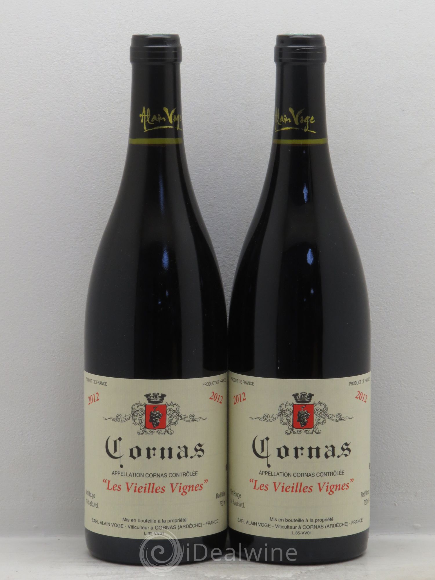 Cornas Les Vieilles Vignes Alain Voge (Domaine) 2012 - Lot de 2 bouteilles - 0