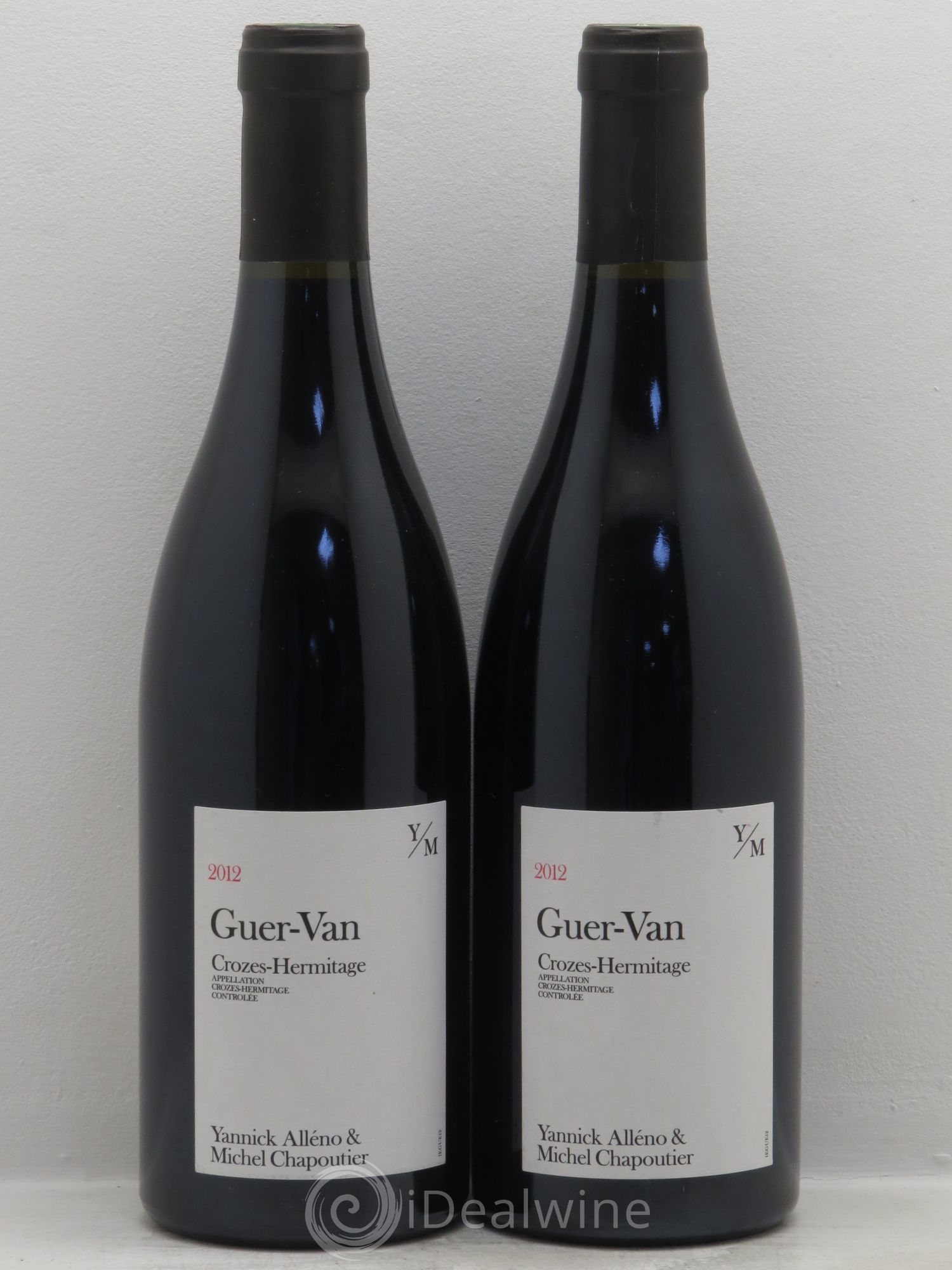 Crozes-Hermitage Guer Van Y.Alleno (sans prix de réserve) 2012 - Posten von 2 Flaschen - 0