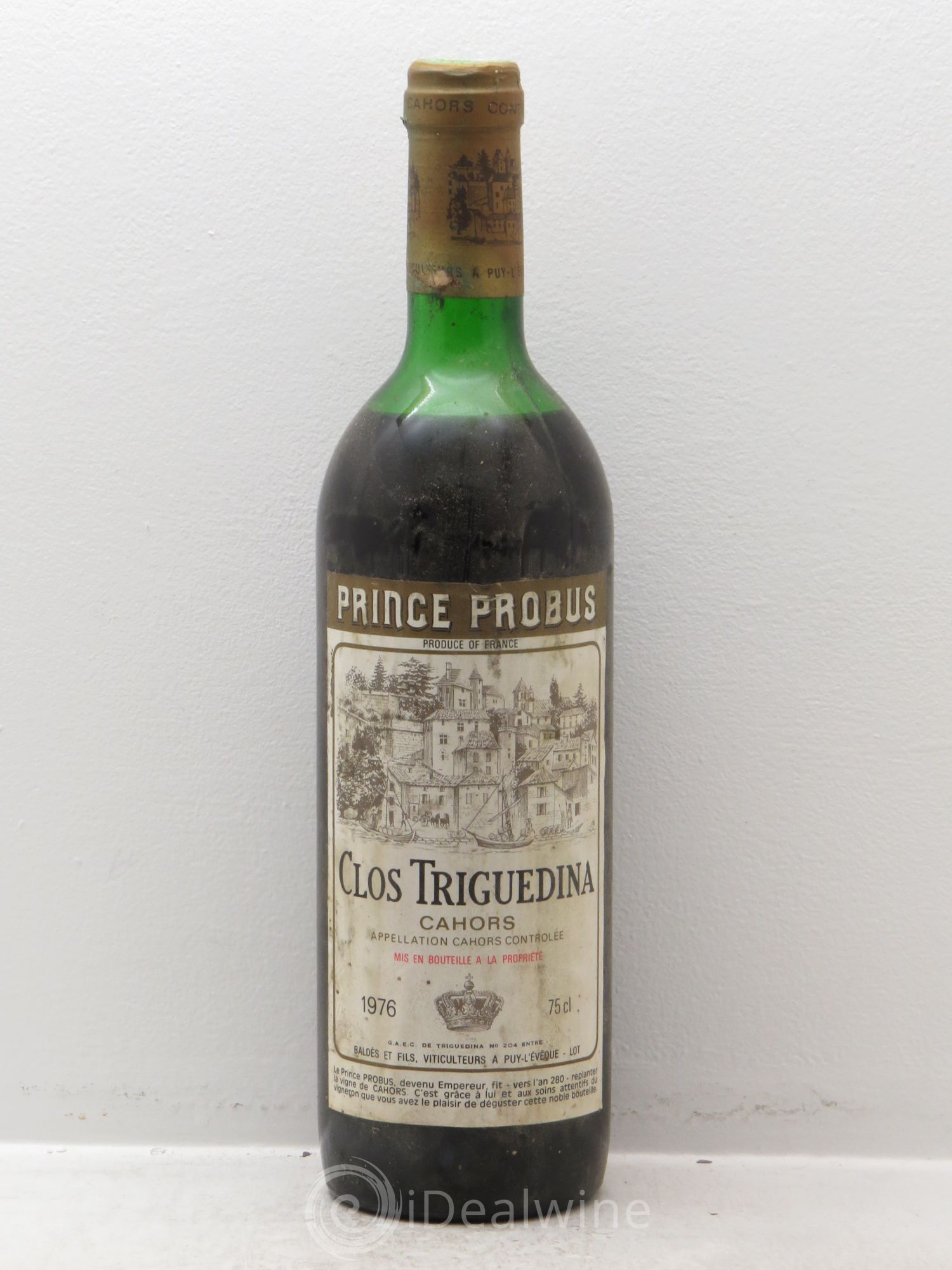 Cahors Clos Triguedina Probus Jean-Luc Baldès (sans prix de réserve) 1976 - Lot de 1 bouteille - 0
