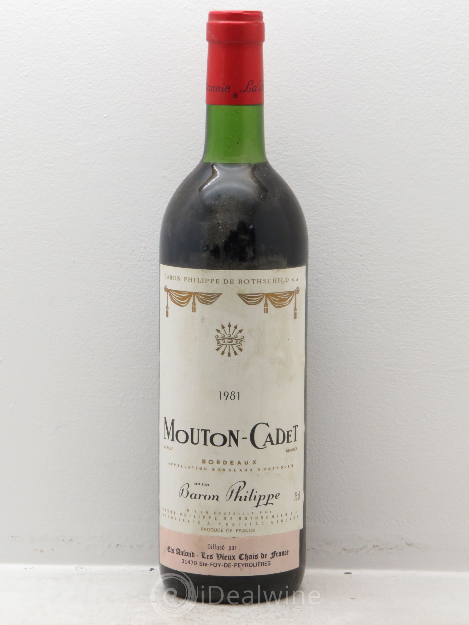 Château Mouton Cadet (sans prix de réserve) 1981 - Lot de 1 bouteille - 0