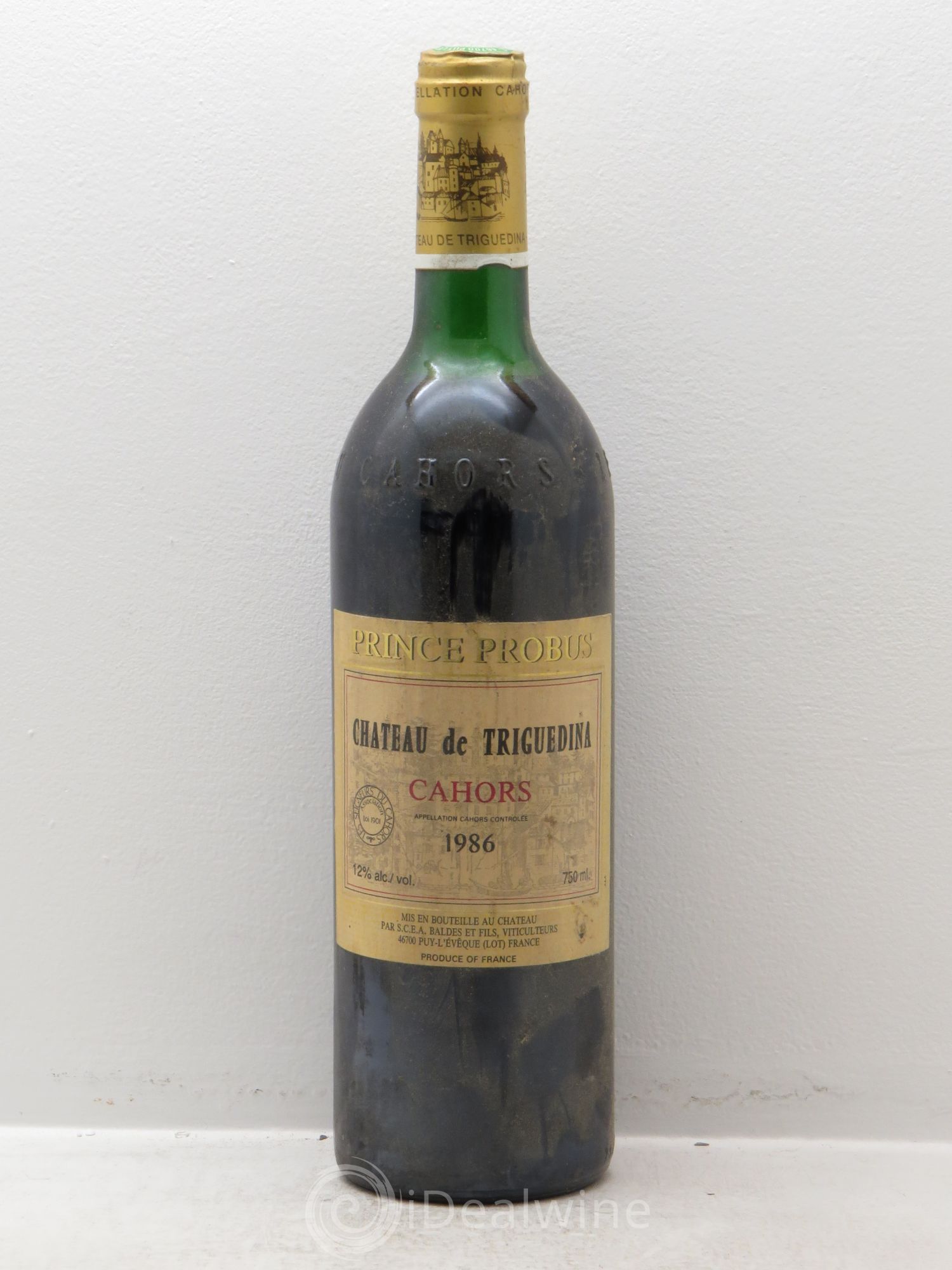 Cahors Clos Triguedina Probus Jean-Luc Baldès (sans prix de réserve) 1986 - Lot de 1 bouteille - 0