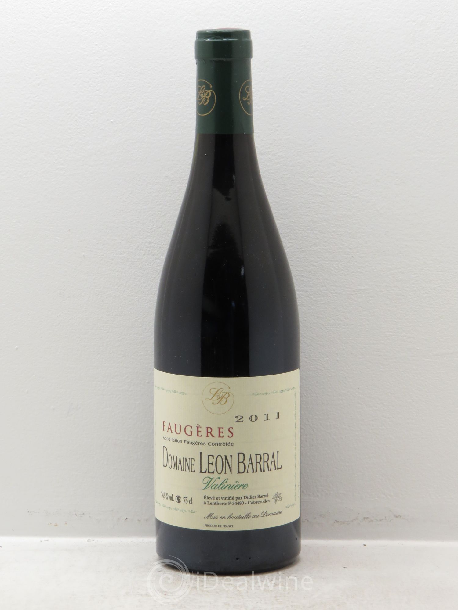 Faugères Valinière Domaine Léon Barral (sans prix de réserve) 2011 - Lot de 1 bouteille - 0