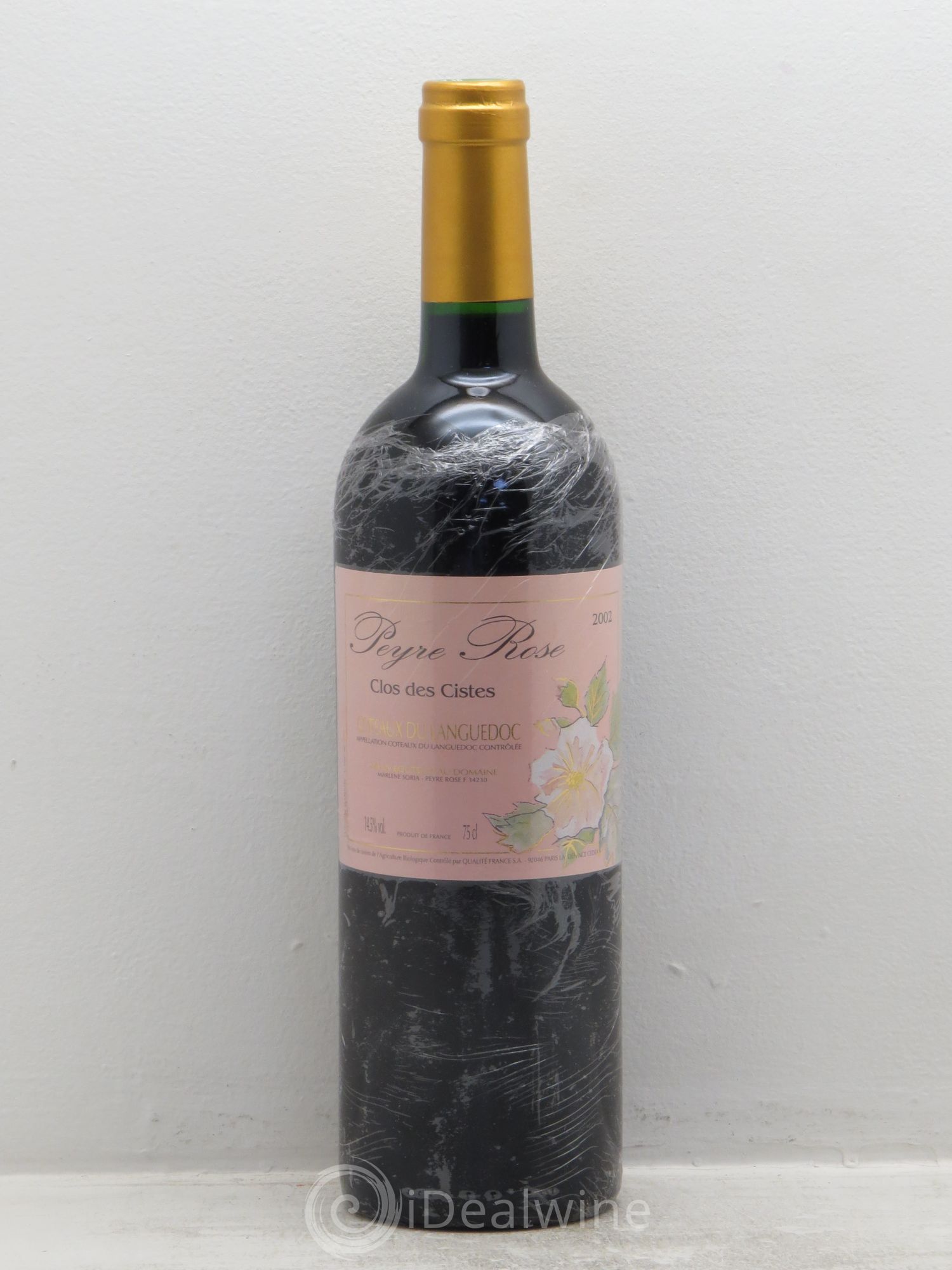 Vin de France (anciennement Coteaux du Languedoc) Domaine Peyre Rose Les Cistes Marlène Soria (sans prix de réserve) 2002 - Lot de 1 bouteille - 0