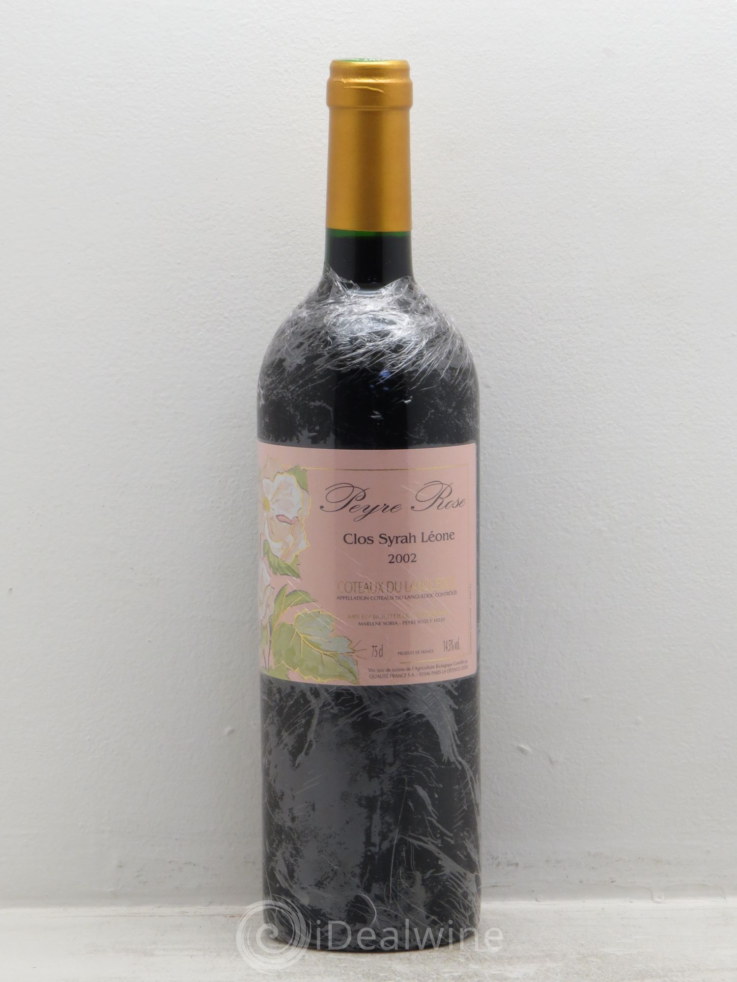 Coteaux du Languedoc Domaine Peyre Rose Belle Léone (anciennement Syrah Léone) Marlène Soria (sans prix de réserve) 2002 - Lot de 1 bouteille - 0
