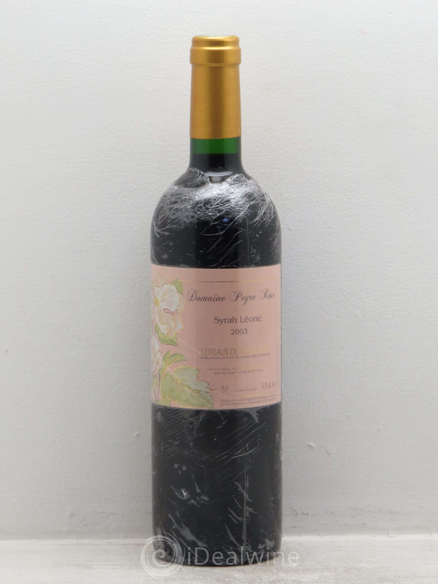 Coteaux du Languedoc Domaine Peyre Rose Belle Léone (anciennement Syrah Léone) Marlène Soria (sans prix de réserve) 2003 - Lot de 1 bouteille - 0