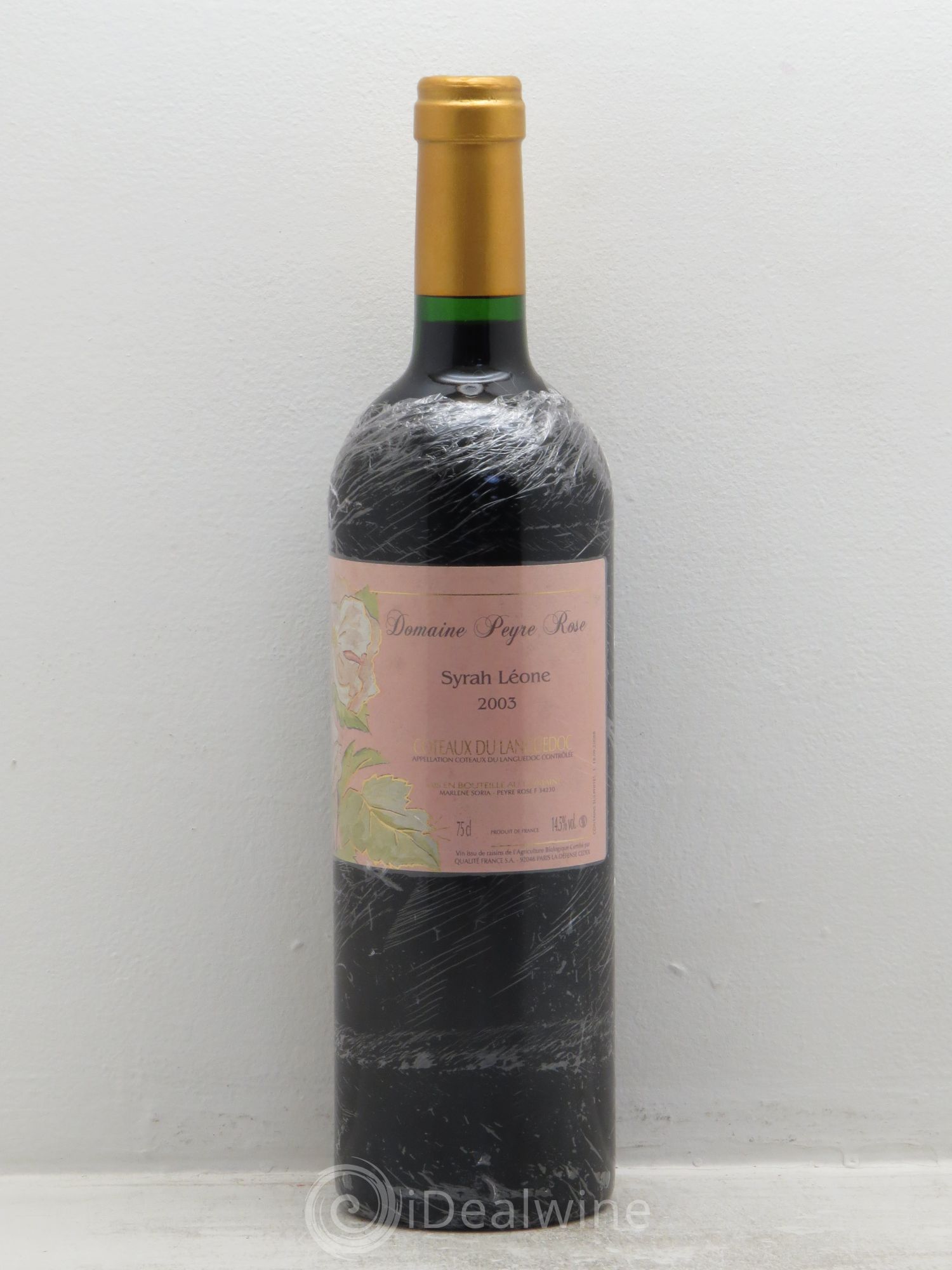 Coteaux du Languedoc Domaine Peyre Rose Belle Léone (anciennement Syrah Léone) Marlène Soria (sans prix de réserve) 2003 - Lot de 1 bouteille - 0