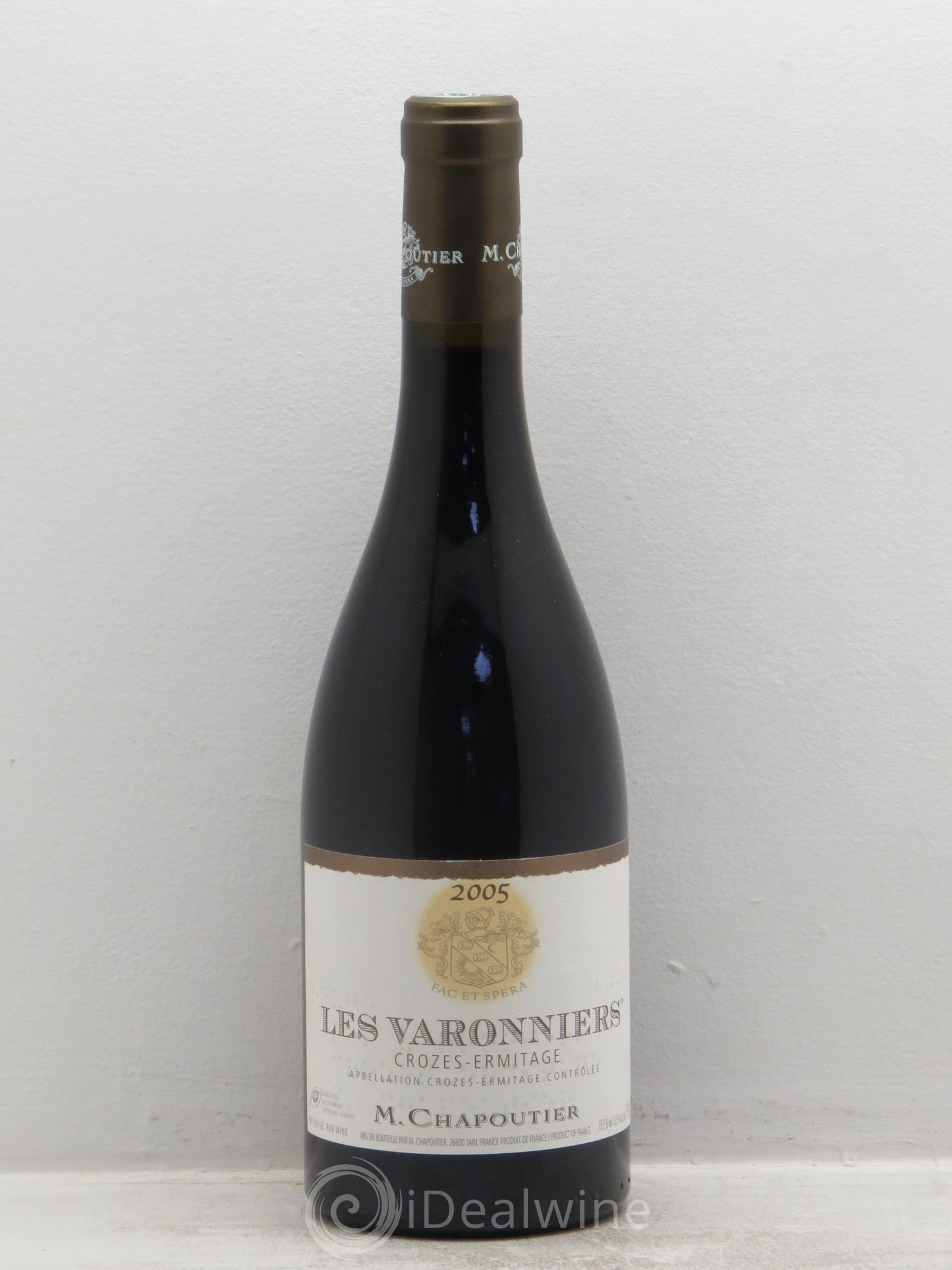 Crozes-Hermitage Les Varonniers Chapoutier (sans prix de réserve) 2005 - Lot de 1 bouteille - 0