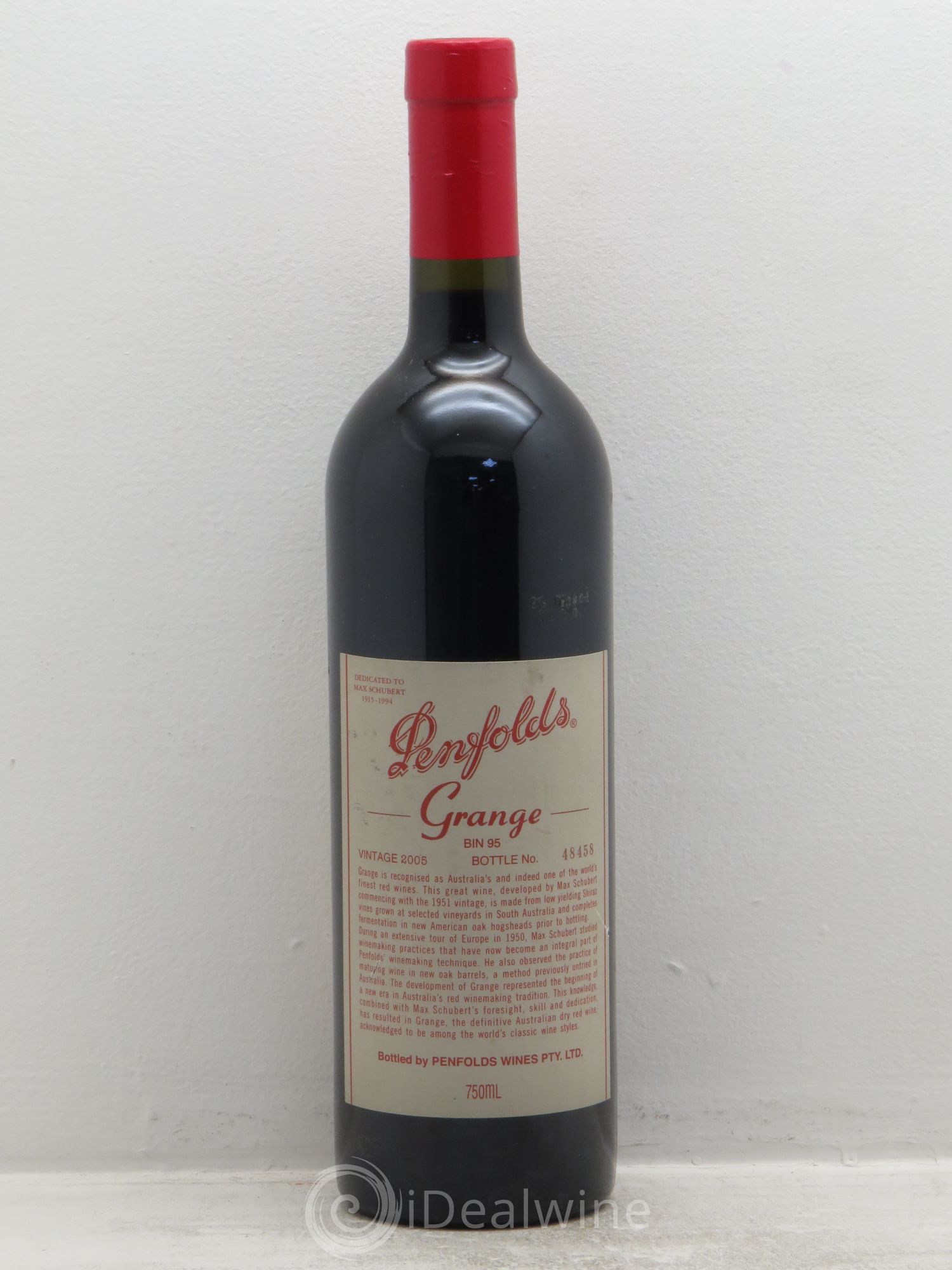 South Australia Penfolds Wines Grange Bin 95 Bin 95 (sans prix de réserve) 2005 - Lotto di 1 bottiglia - 0
