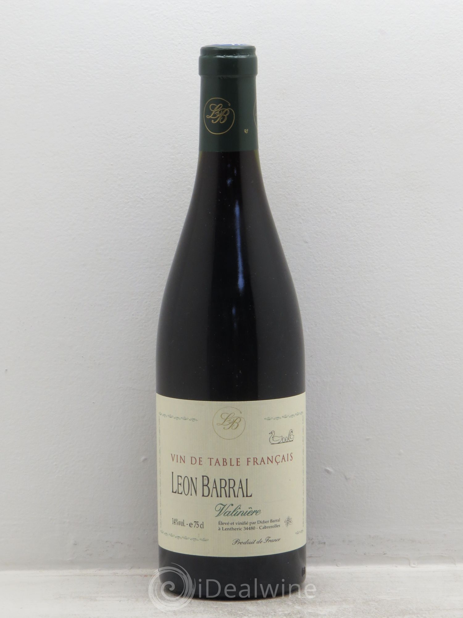 Vin de table Valinières - Léon Barral (sans prix de réserve) 2006 - Posten von 1 Flasche - 0