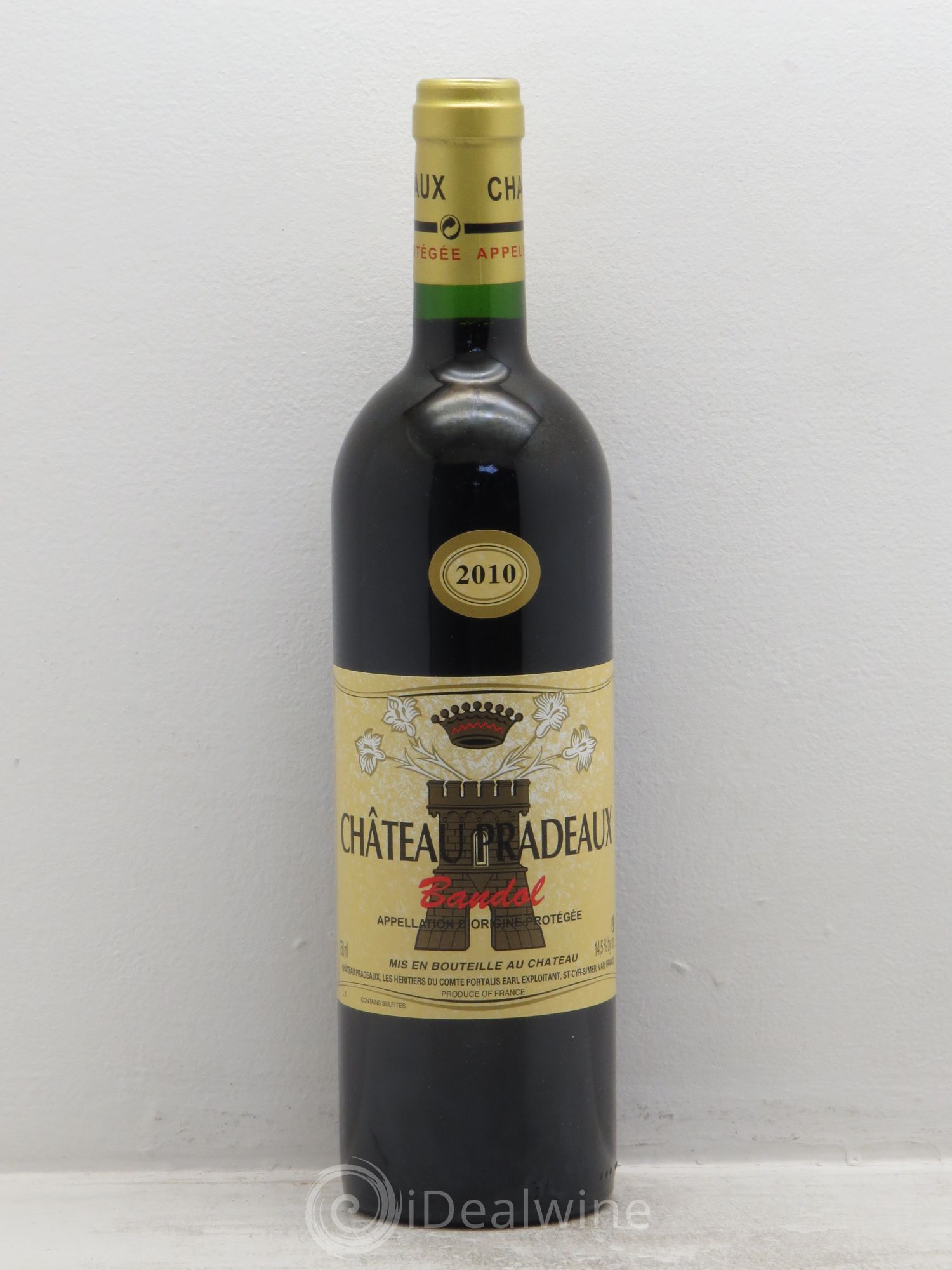 Bandol Château Pradeaux Famille Portalis (senza prezzo di riserva) 2010 - Lotto di 1 bottiglia - 0