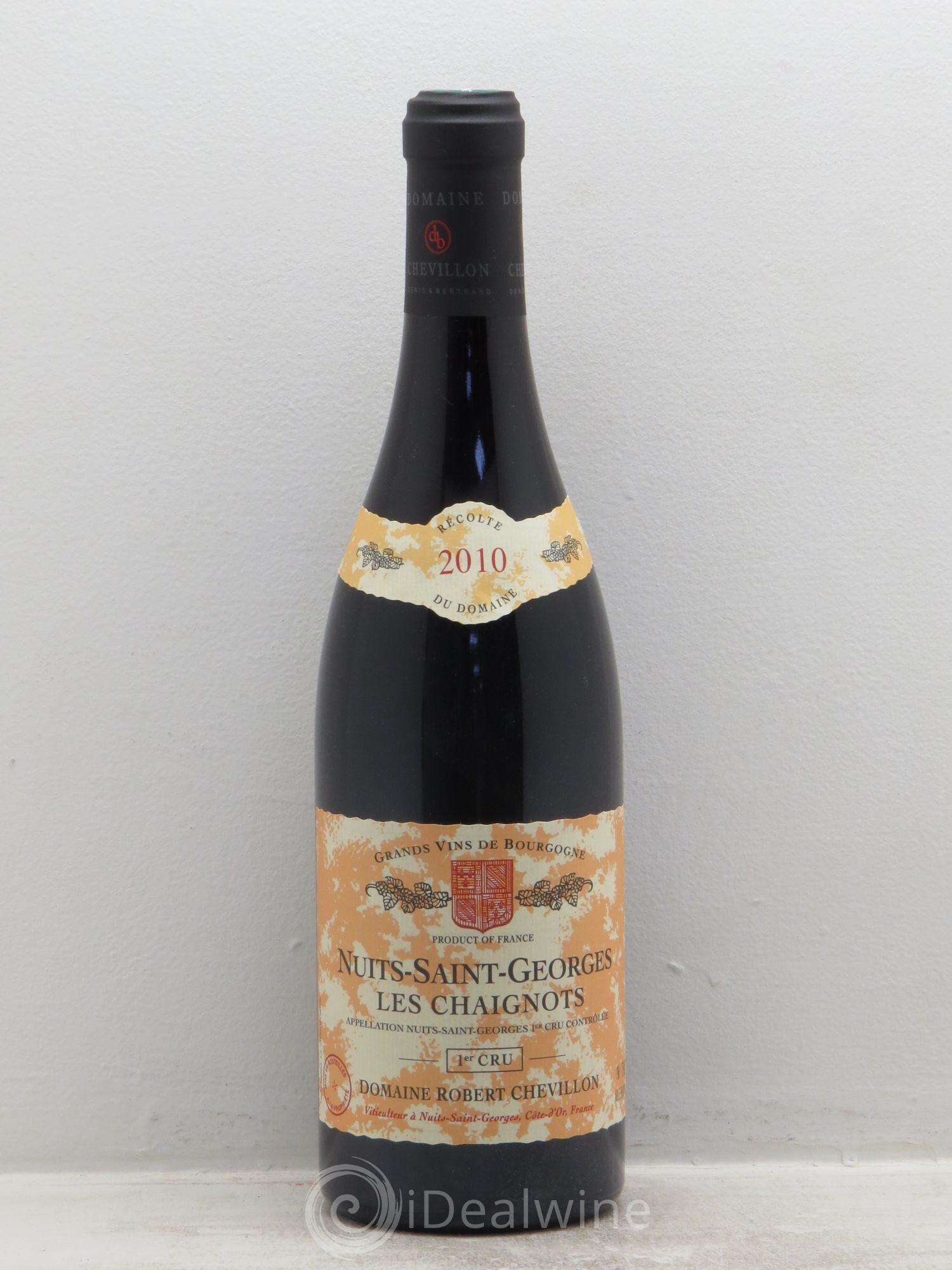 Nuits-Saint-Georges 1er Cru Les Chaignots Robert Chevillon (sans prix de réserve) 2010 - Lot de 1 bouteille - 0