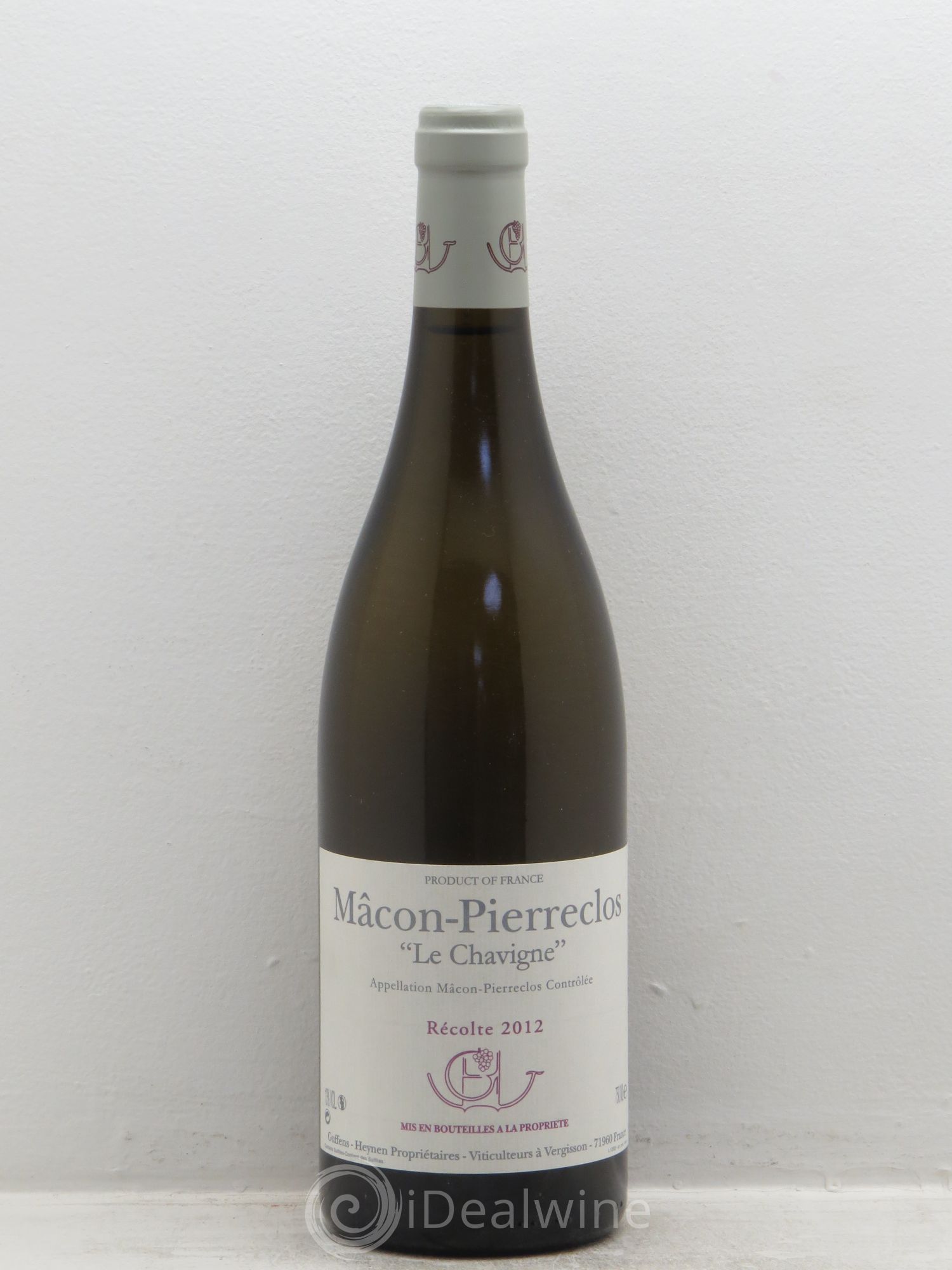 Mâcon-Pierreclos Le Chavigne Guffens-Heynen (sans prix de réserve) 2012 - Lot de 1 bouteille - 0