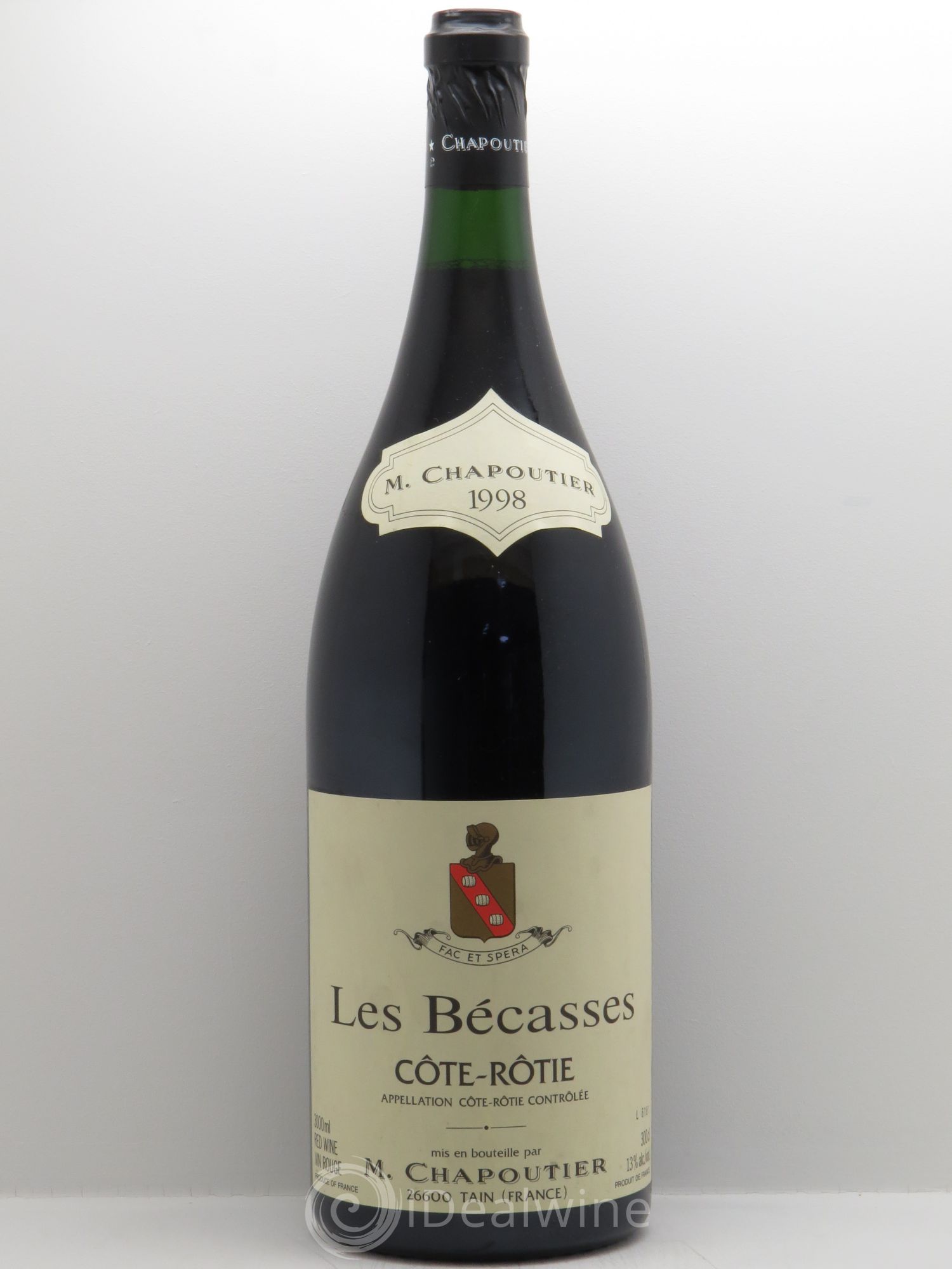 Côte-Rôtie Chapoutier Les Bécasses 1998 - Lot de 1 jeroboam - 0