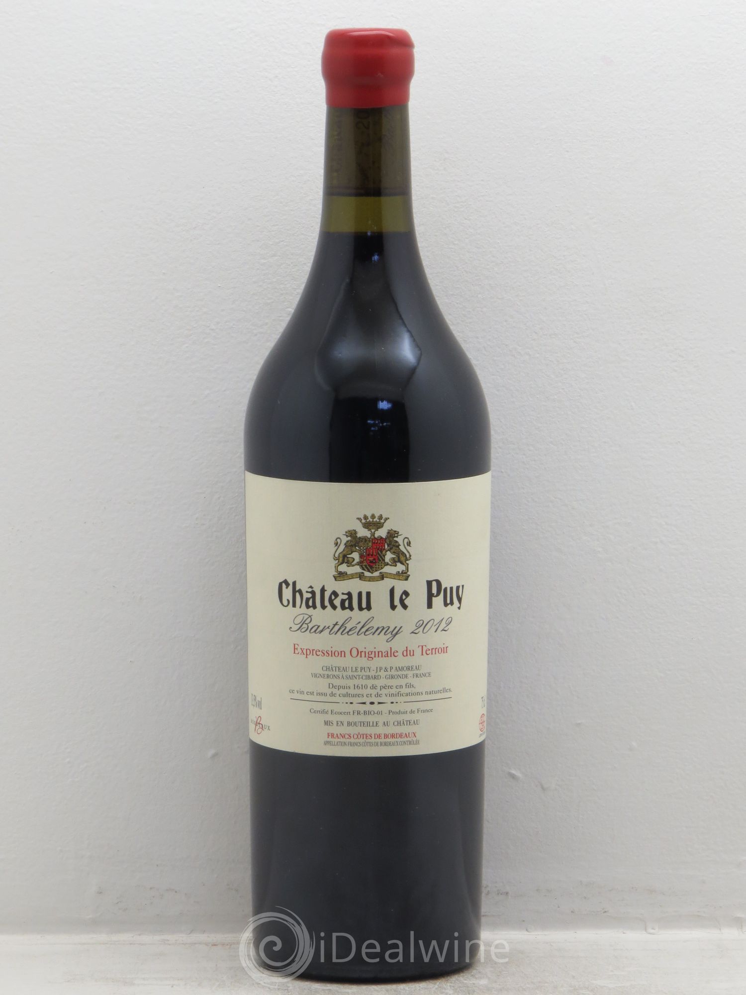 Bordeaux Château le Puy Cuvée Saint Barthélemy (sans prix de réserve) 2012 - Posten von 1 Flasche - 0
