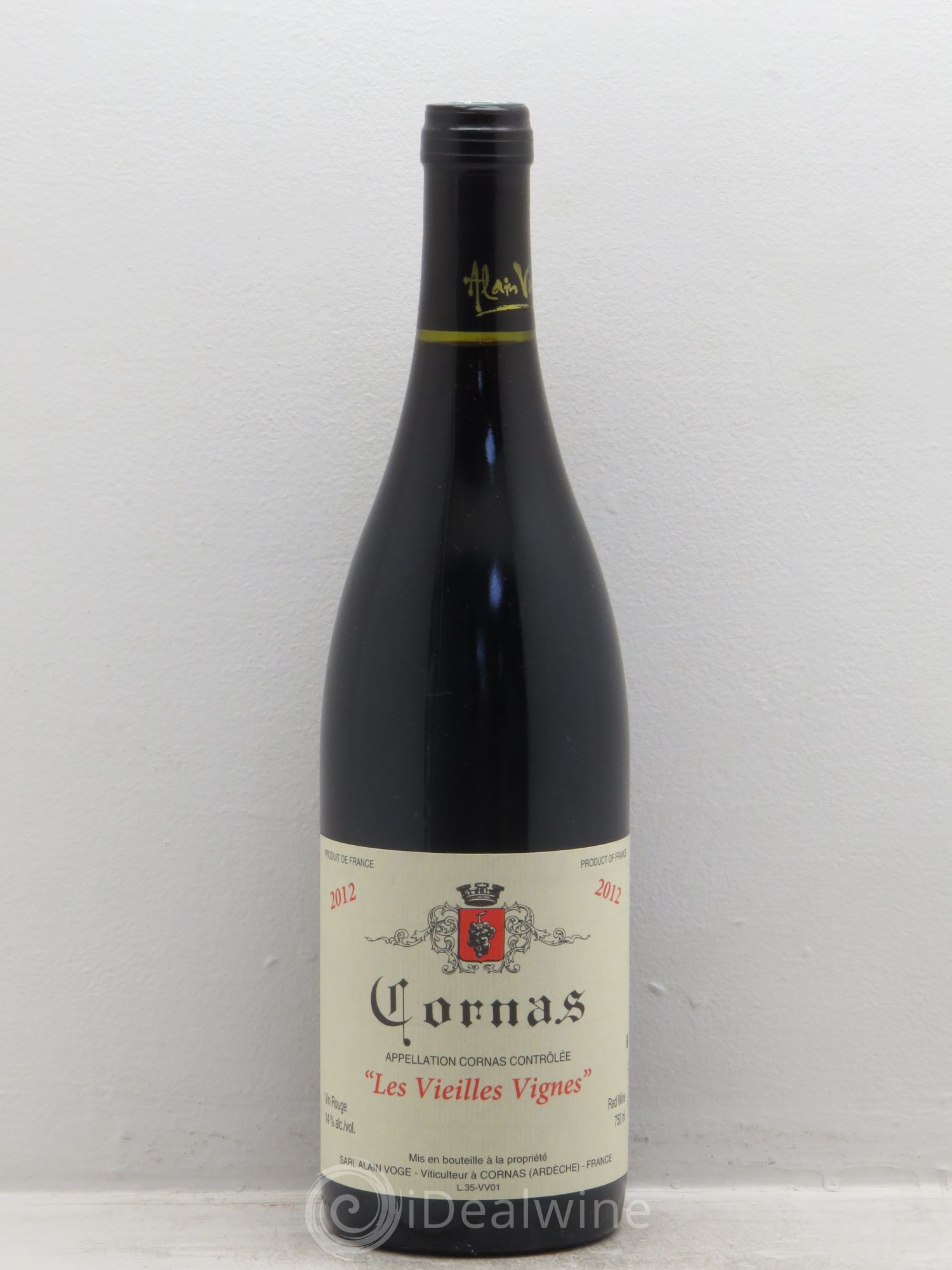 Cornas Les Vieilles Vignes Alain Voge (Domaine) (sans prix de réserve) 2012 - Lot de 1 bouteille - 0
