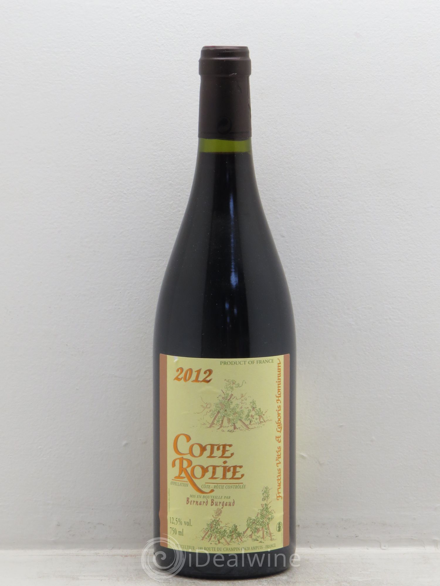 Côte-Rôtie Bernard Burgaud (sans prix de réserve) 2012 - Lot de 1 bouteille - 0