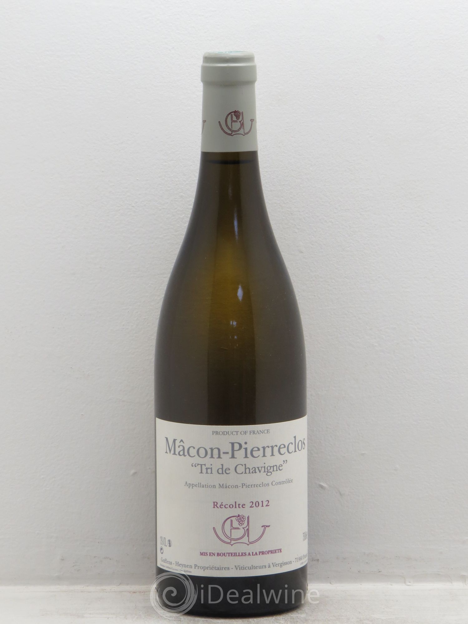 Mâcon-Pierreclos Tri de Chavigne Guffens-Heynen (sans prix de réserve) 2012 - Lot de 1 bouteille - 0