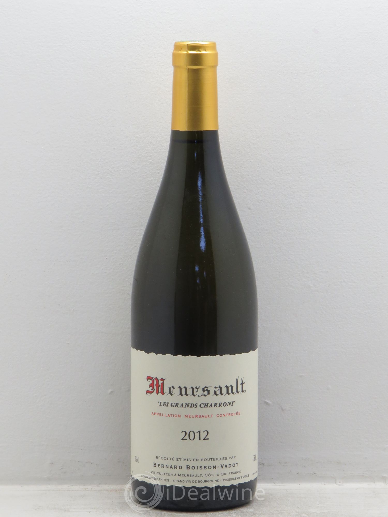 Meursault Les Grands charrons Boisson Vadot (sans prix de réserve) 2012 - Posten von 1 Flasche - 0