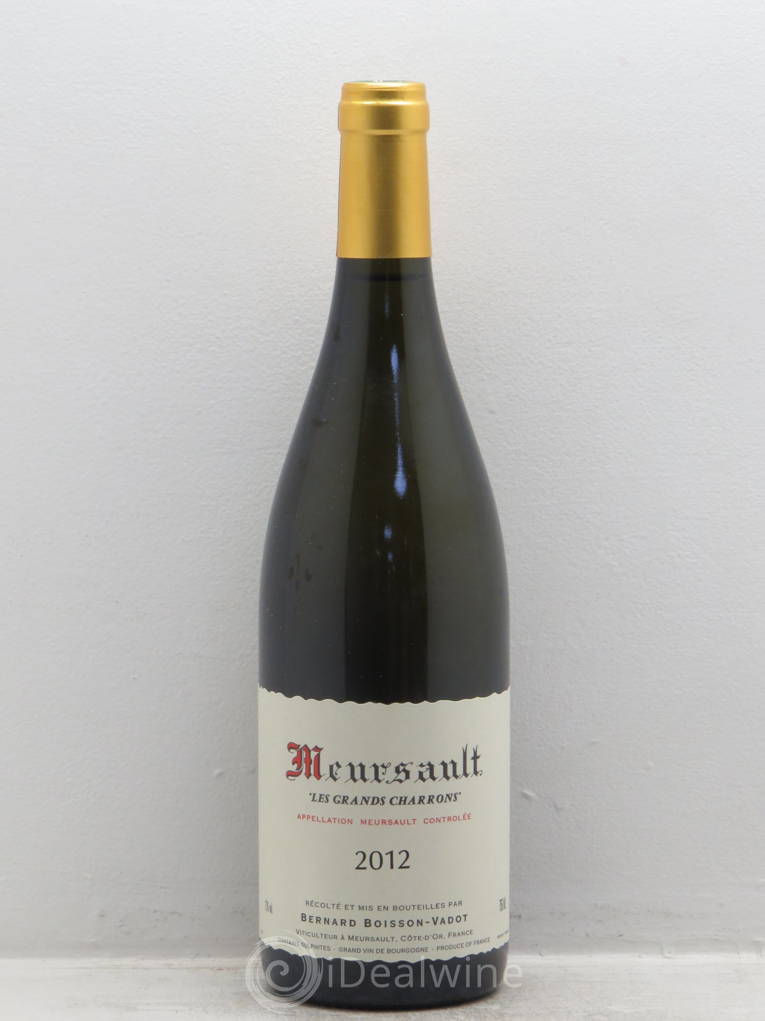 Meursault Les Grands charrons Boisson Vadot (sans prix de réserve) 2012 - Posten von 1 Flasche - 0