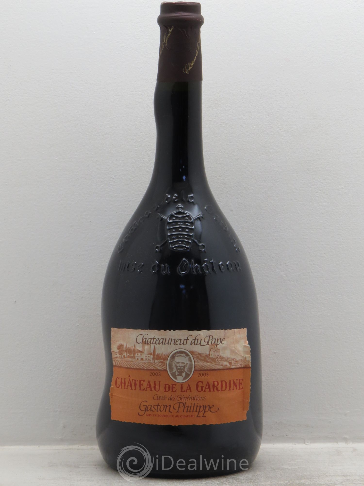 Châteauneuf-du-Pape Château de La Gardine Cuvée des Générations Gaston Philippe Famille Brunel (sans prix de réserve) 2003 - Lot de 1 magnum - 0