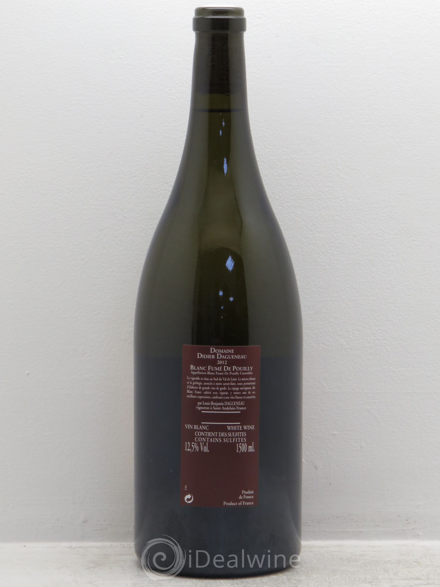 Vin de France (anciennement Pouilly-Fumé) Pur Sang Dagueneau (Domaine Didier - Louis-Benjamin) (sans prix de réserve) 2012 - Lot de 1 magnum - 1