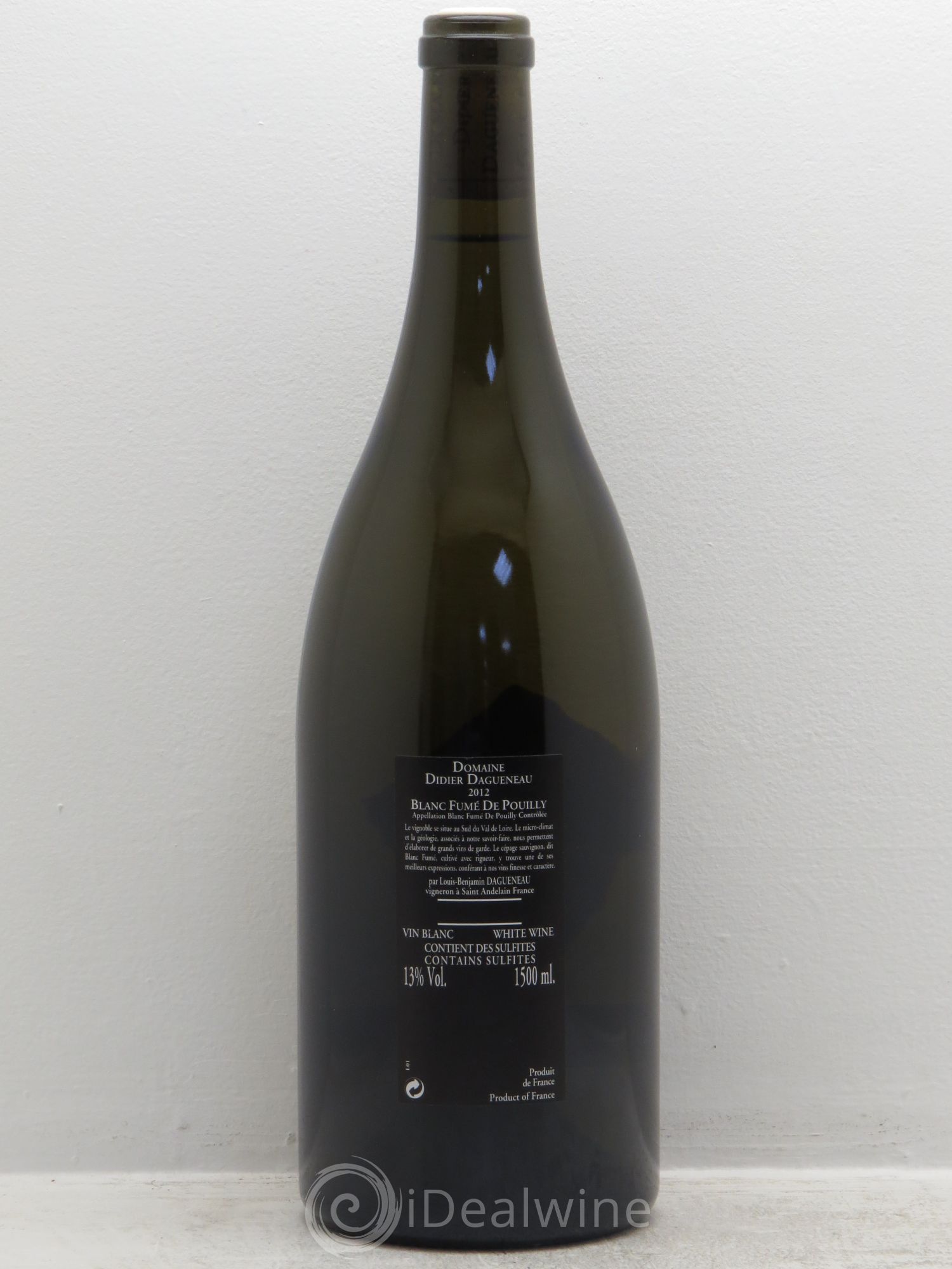 Vin de France (anciennement Pouilly-Fumé) Silex Dagueneau (Domaine Didier - Louis-Benjamin) (senza prezzo di riserva) 2012 - Lotto di 1 magnum - 1