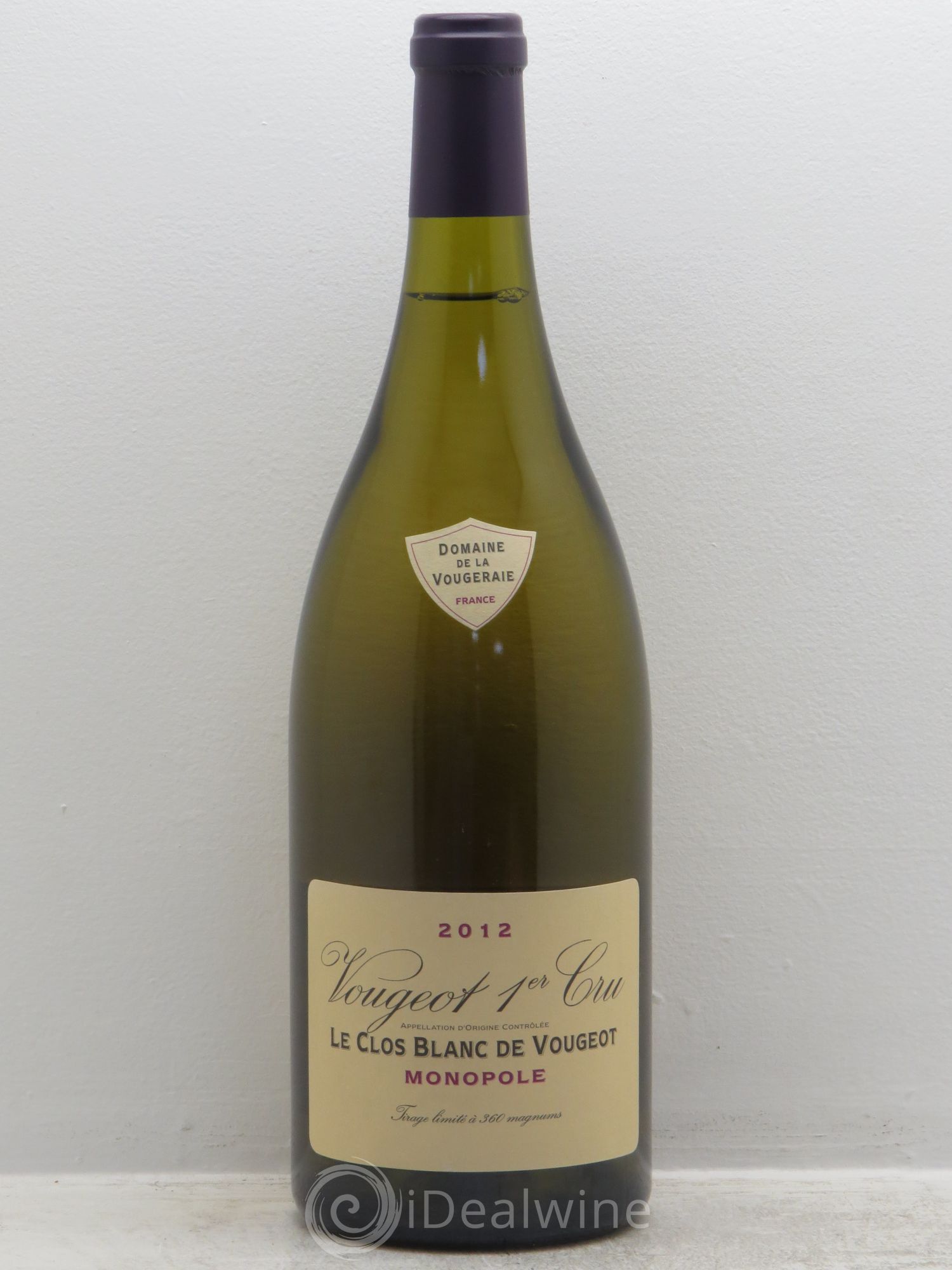 Vougeot 1er Cru Le Clos Blanc de Vougeot La Vougeraie 2012 - Lot de 1 magnum - 0