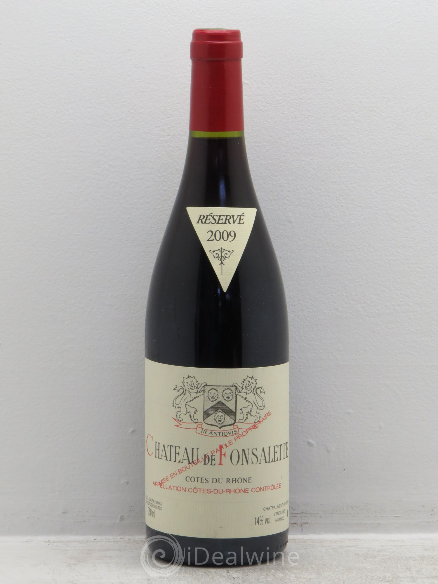 Côtes-du-Rhône Château de Fonsalette Emmanuel Reynaud 2009 - Lot de 1 bouteille - 0