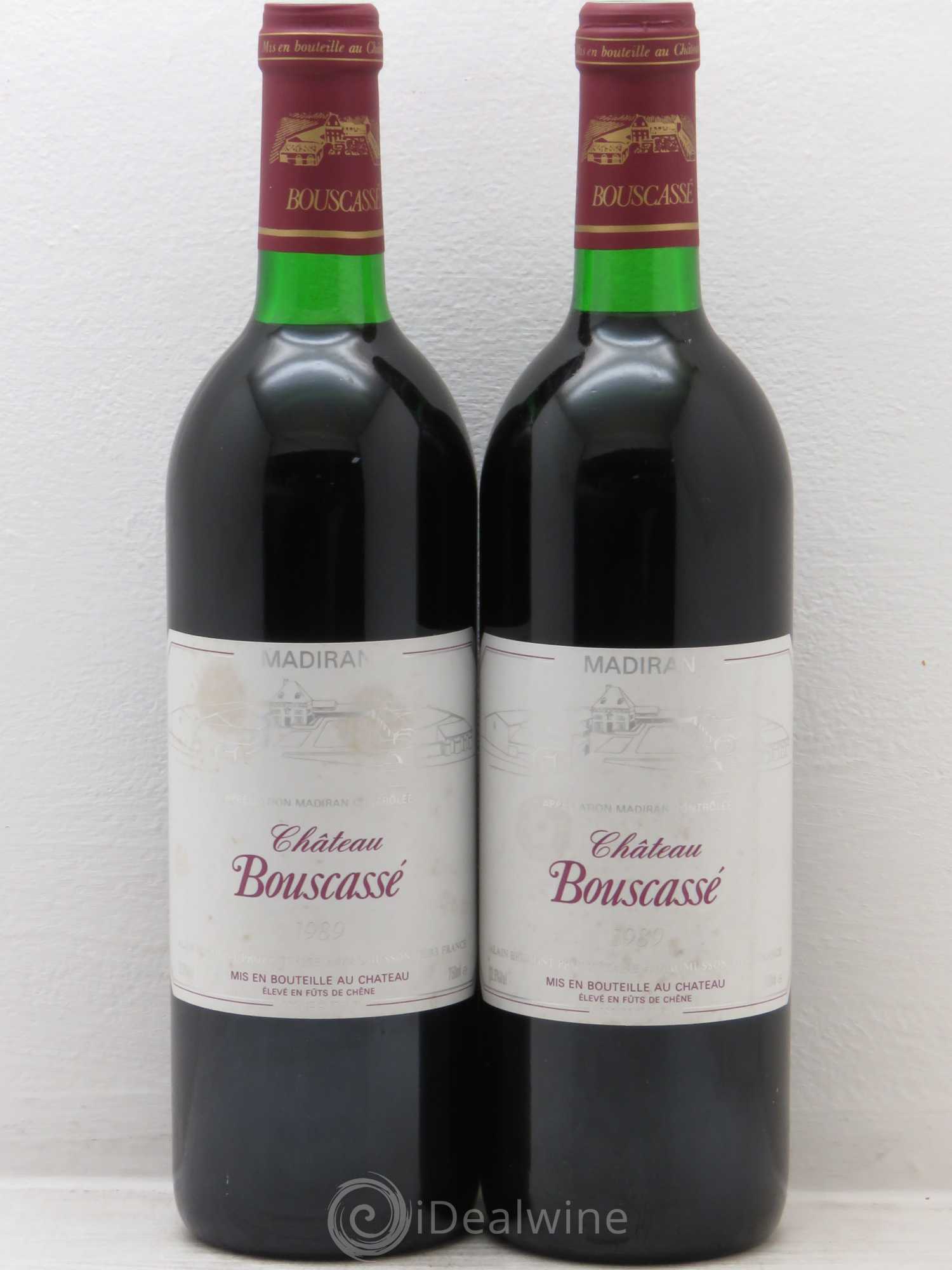 Madiran Château Bouscassé Alain Brumont (sans prix de réserve) 1989 - Lot de 2 bouteilles - 0