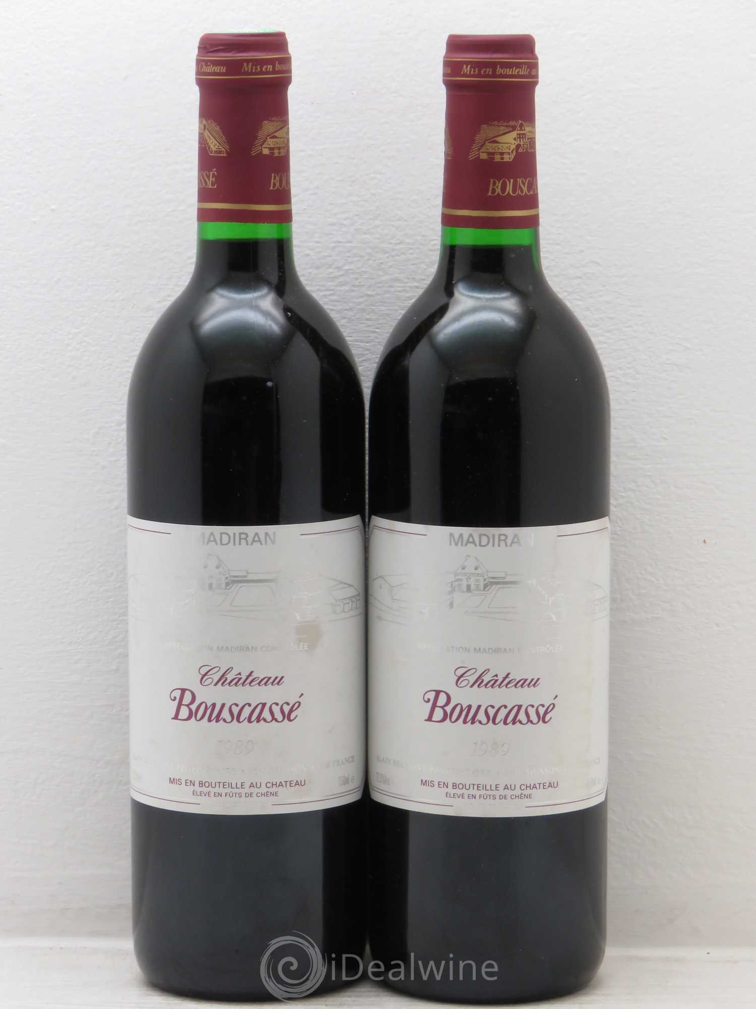 Madiran Château Bouscassé Alain Brumont (sans prix de réserve) 1989 - Lot de 2 bouteilles - 0