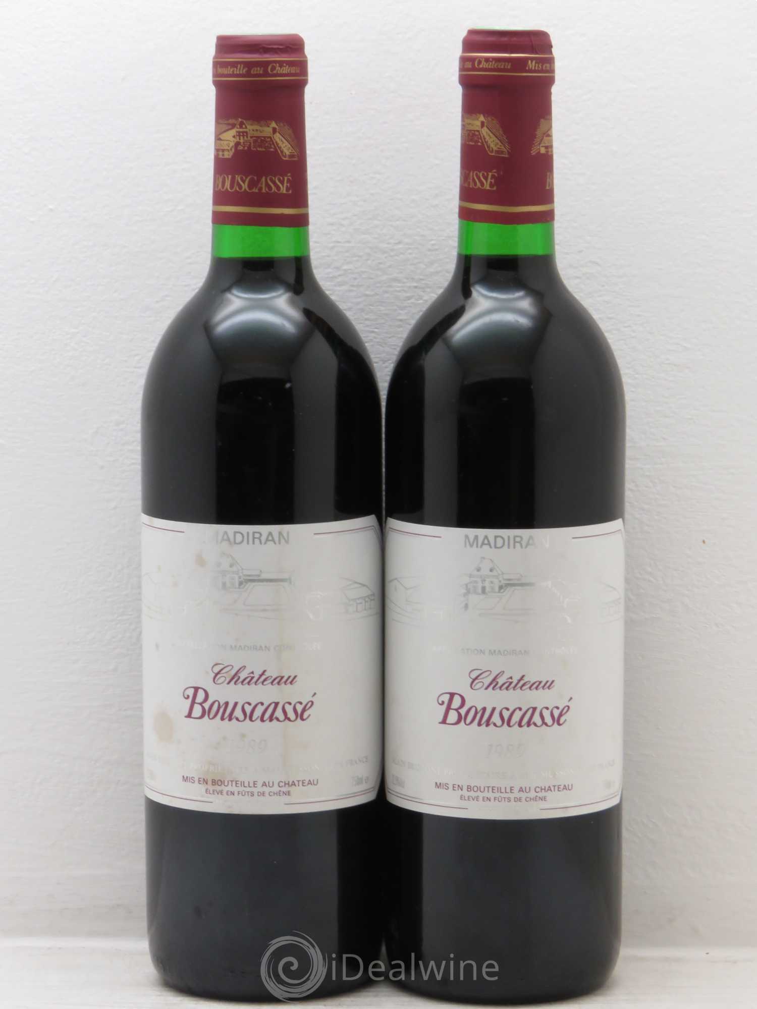 Madiran Château Bouscassé Alain Brumont (sans prix de réserve) 1989 - Lot de 2 bouteilles - 0