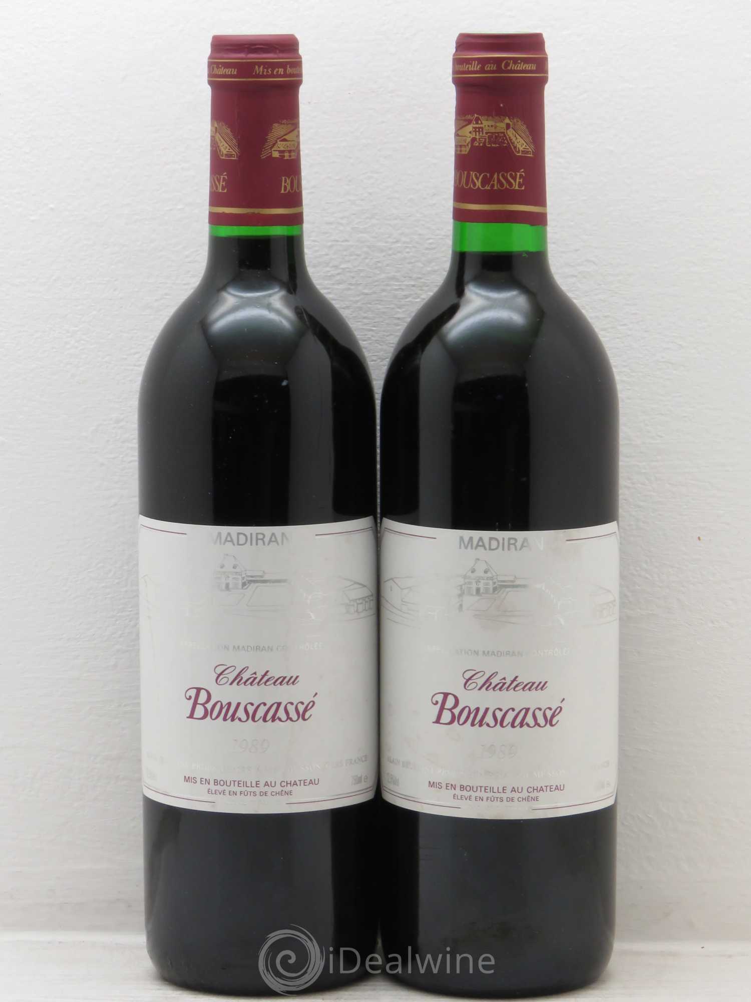 Madiran Château Bouscassé Alain Brumont (sans prix de réserve) 1989 - Lot de 2 bouteilles - 0