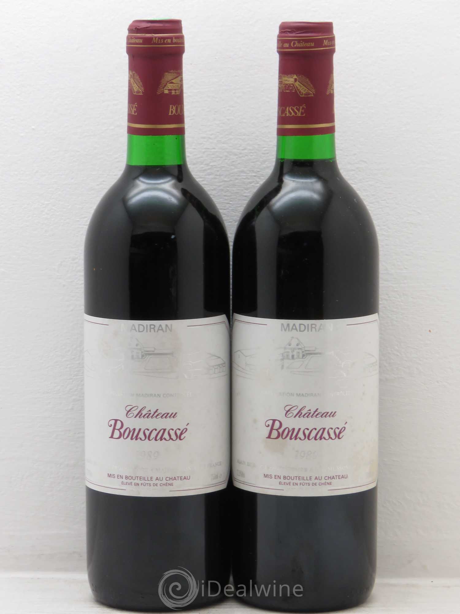 Madiran Château Bouscassé Alain Brumont (sans prix de réserve) 1989 - Lot de 2 bouteilles - 0