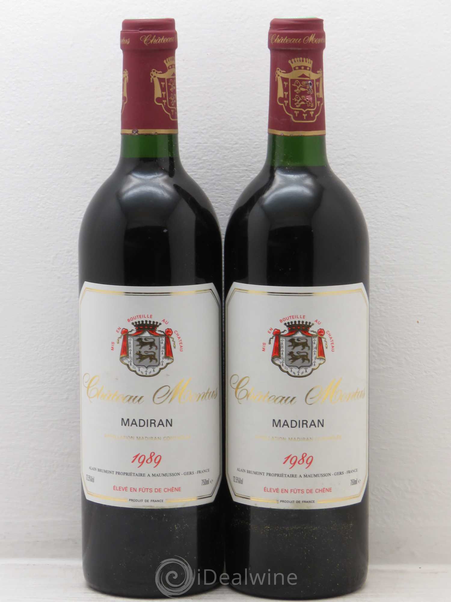 Madiran Château Montus Alain Brumont (sans prix de réserve) 1989 - Lot de 2 bouteilles - 0